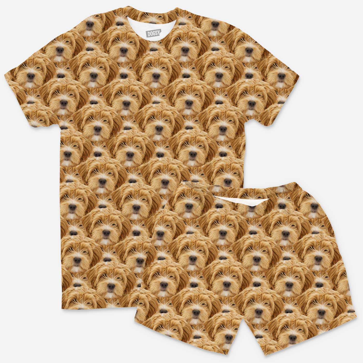 Men's Dog Mash Pyjamas - Shorts Set