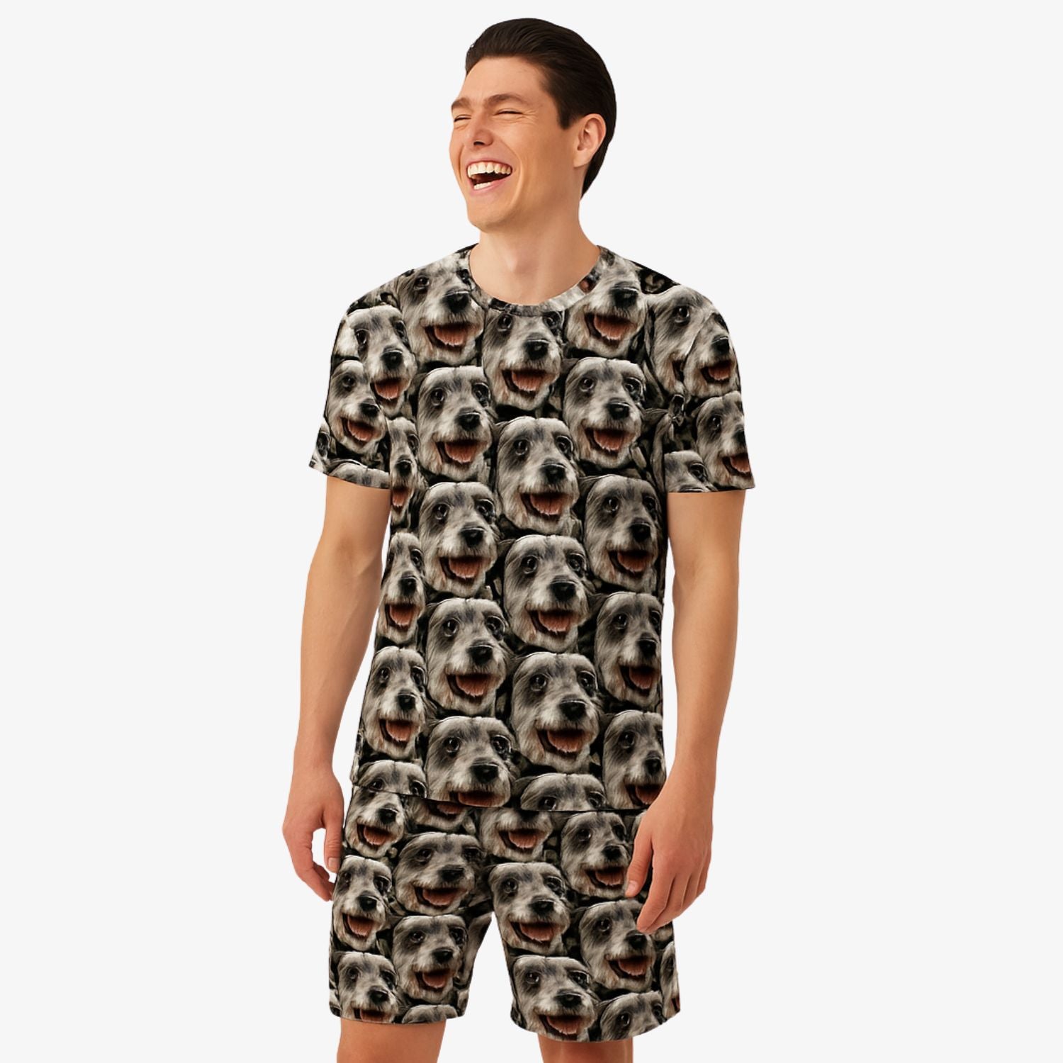 Men's Dog Mash Pyjamas - Shorts Set