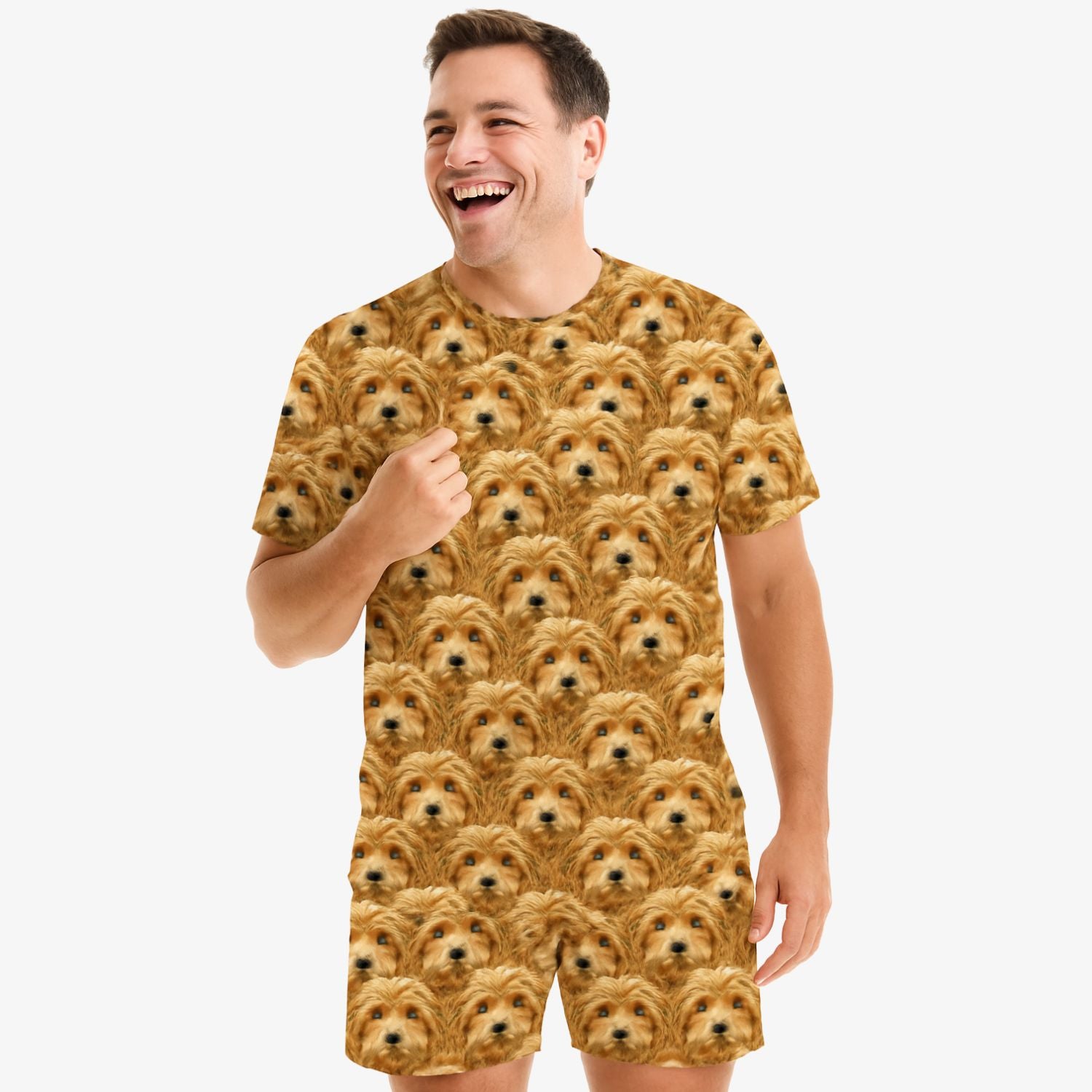 Men's Dog Mash Pyjamas - Shorts Set