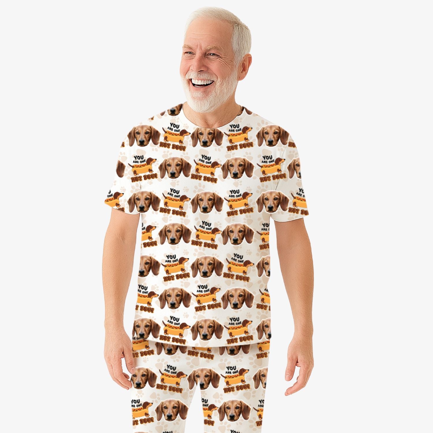 You Are One Hot Dog Men's Personalised Pyjama