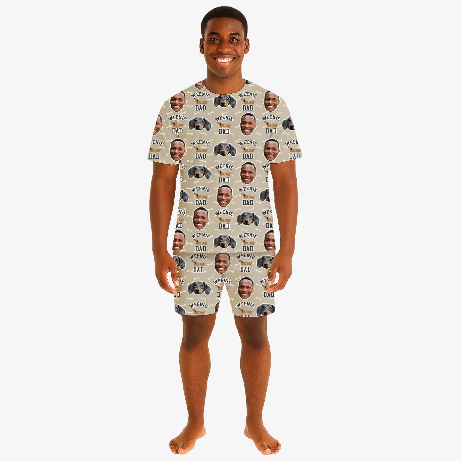 Weenie Dad Men's Personalised Pyjamas - Shorts Set