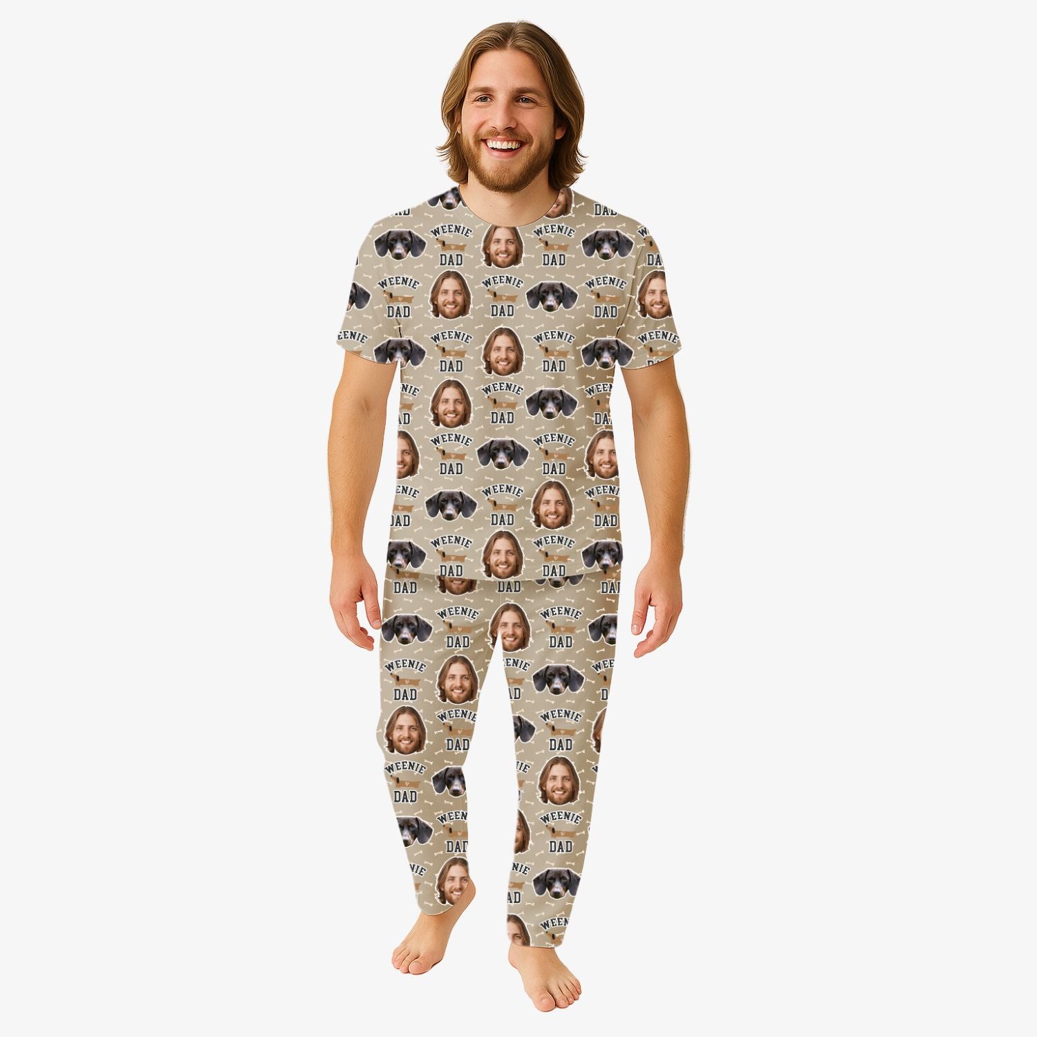 Weenie Dad Men's Personalised Pyjamas - Trouser Set