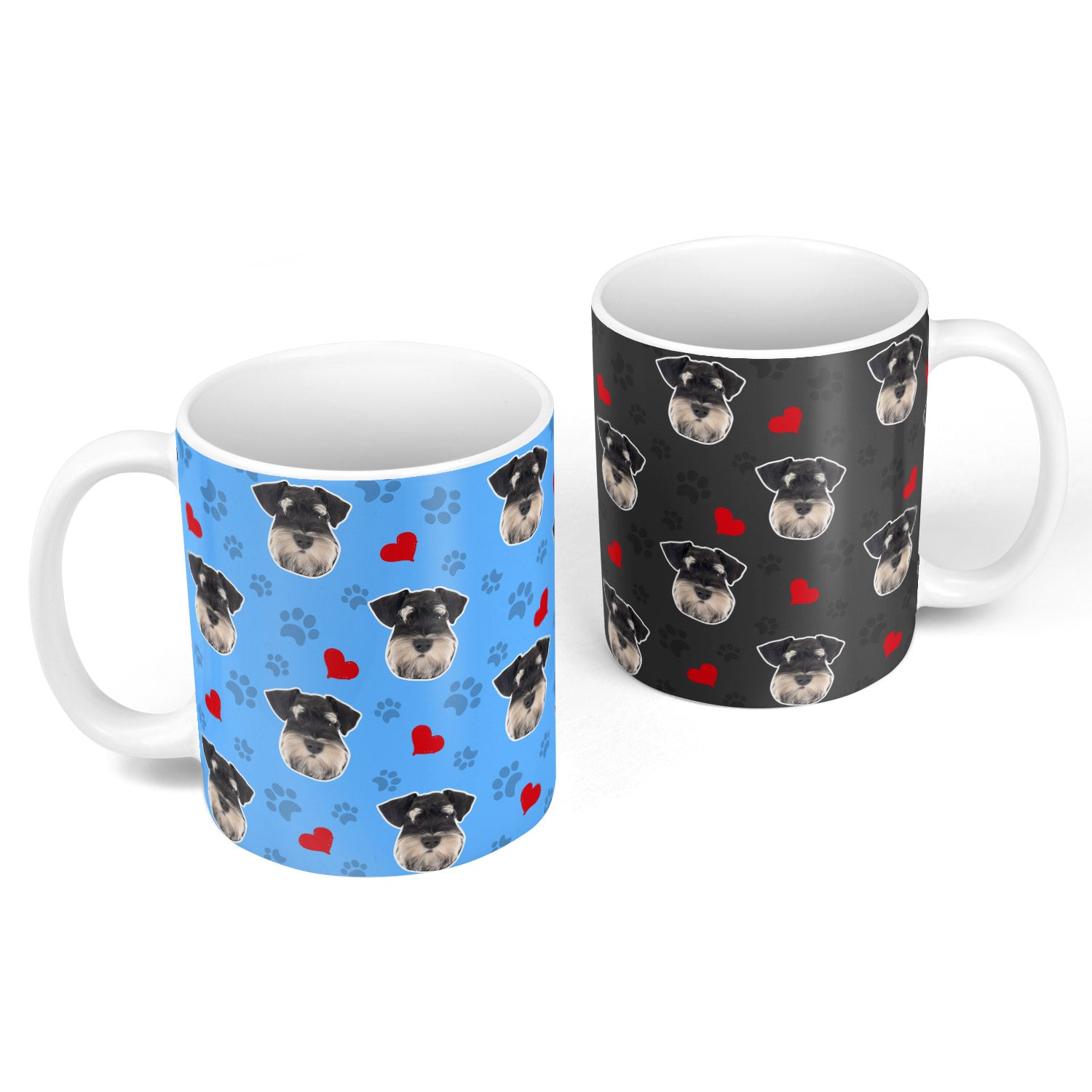 Paws and Hearts Personalised Dog Mug