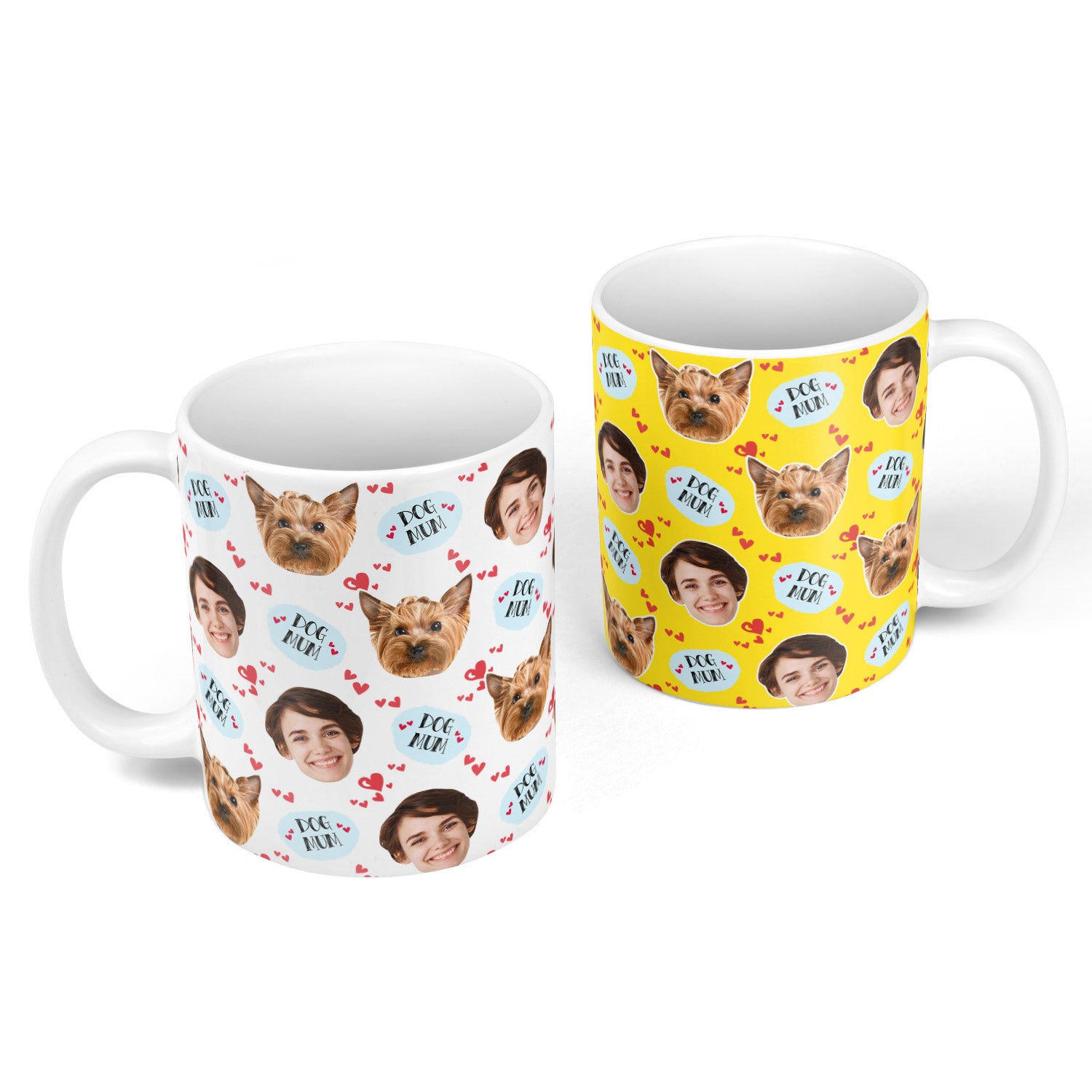 Dog Mum Love Print Personalised Mug
