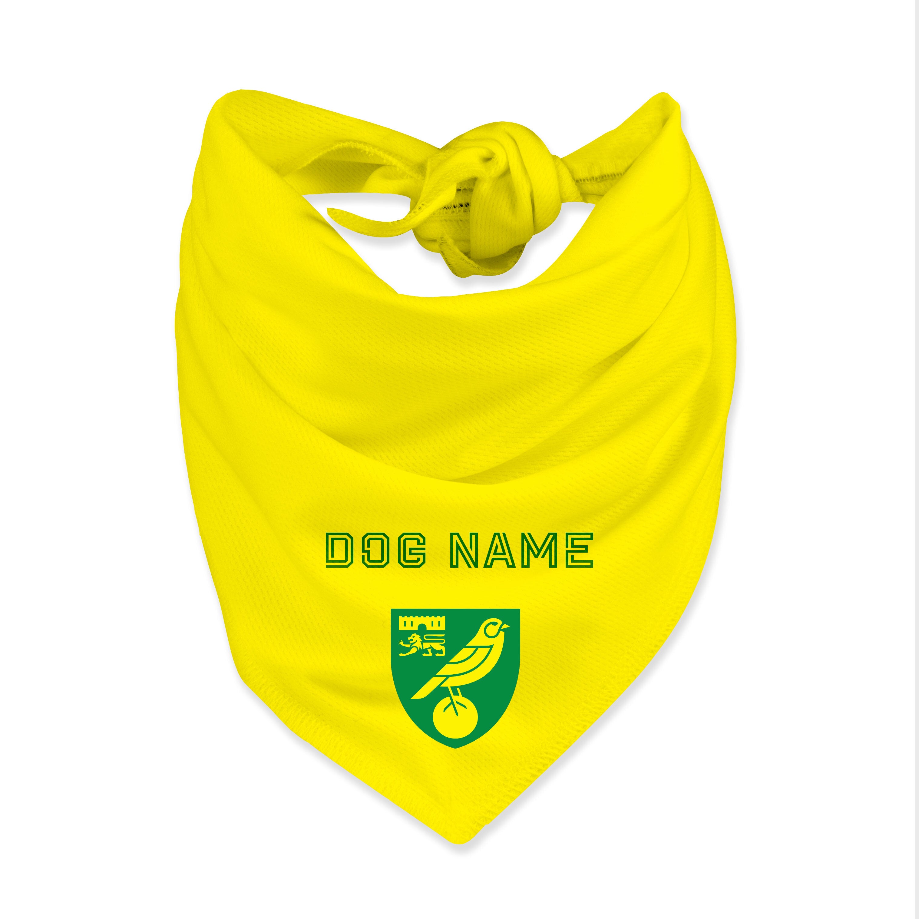 Personalised Norwich City Dog Bandana
