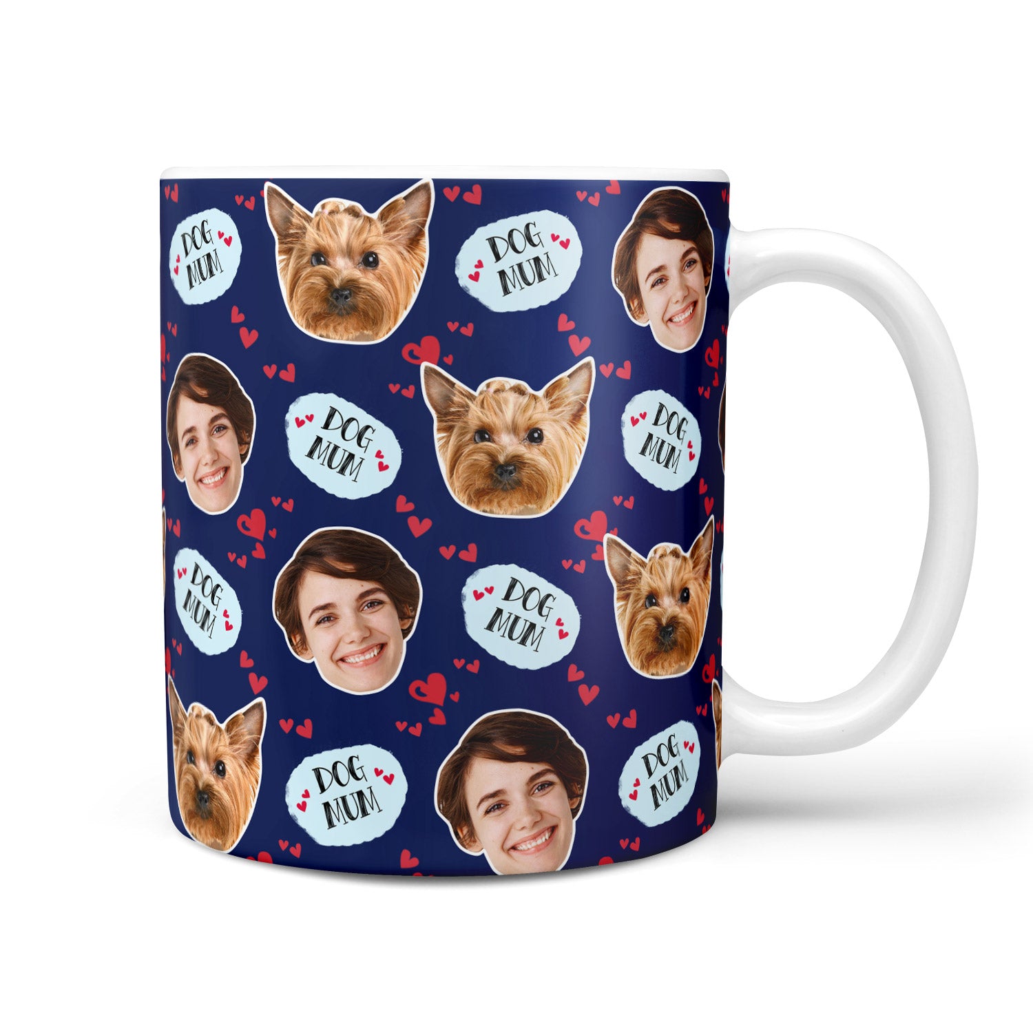 Dog Mum Love Print Personalised Mug