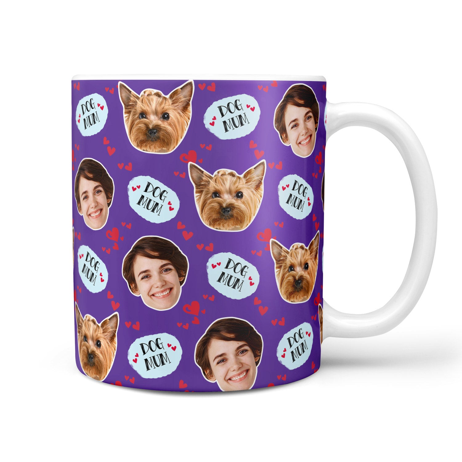 Dog Mum Love Print Personalised Mug