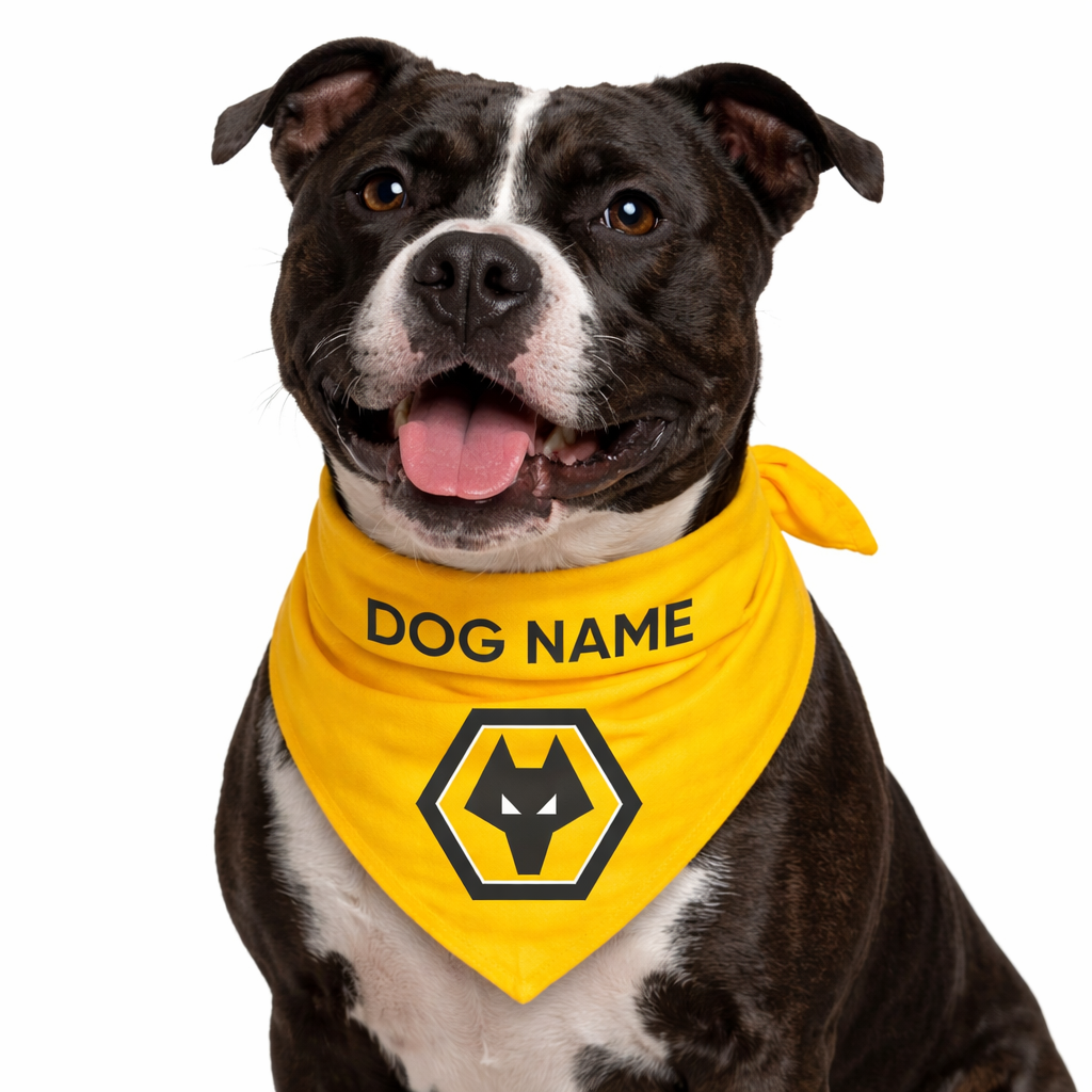 Personalised Wolves Dog Bandana