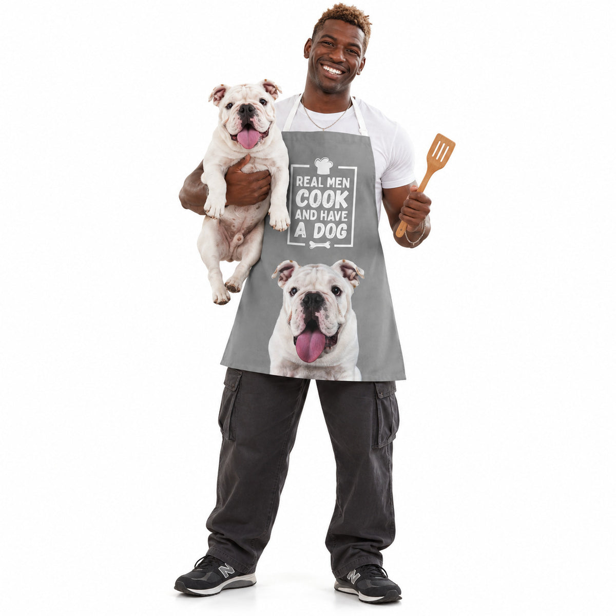 Real Men Cook & Have A Dog Personalised Apron