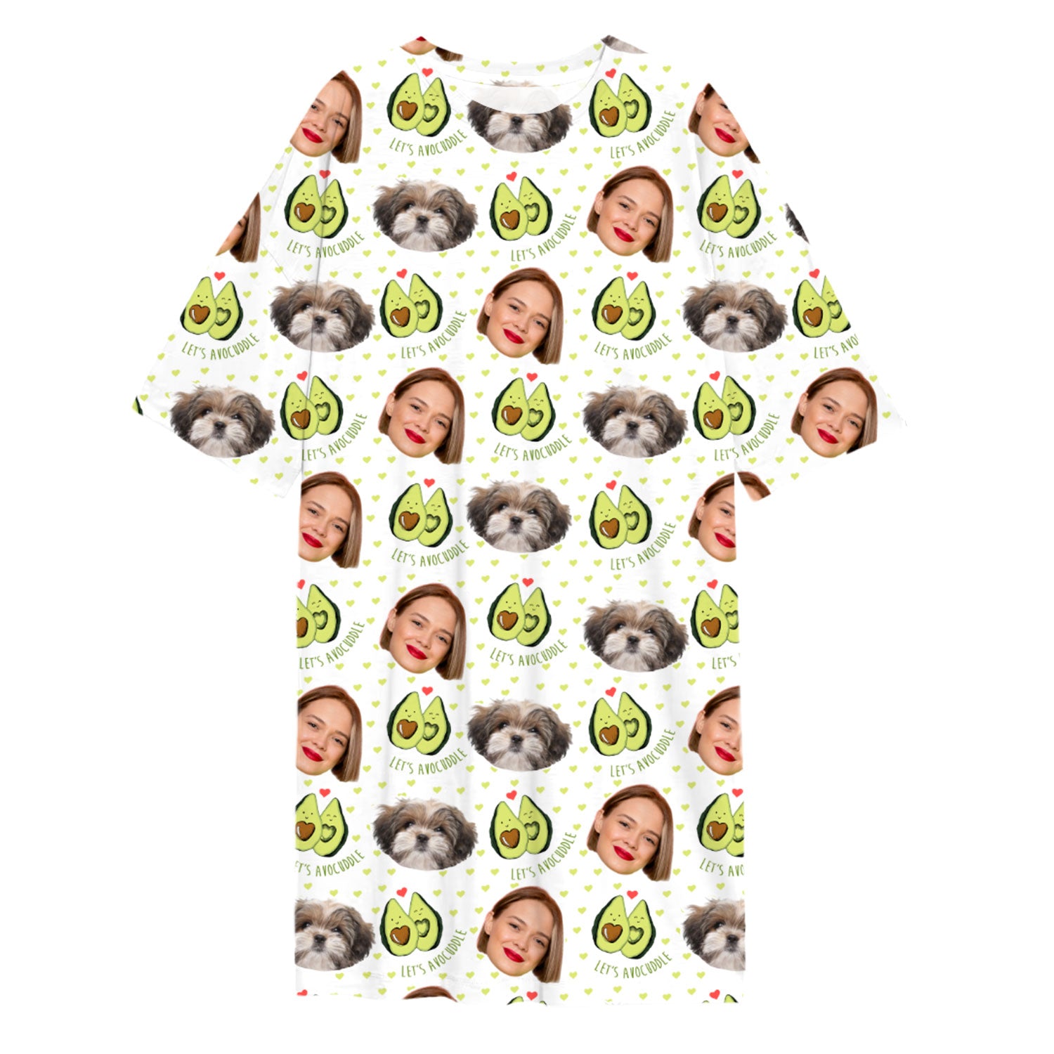 Lets Avocuddle Ladies Sleepy Nightshirt