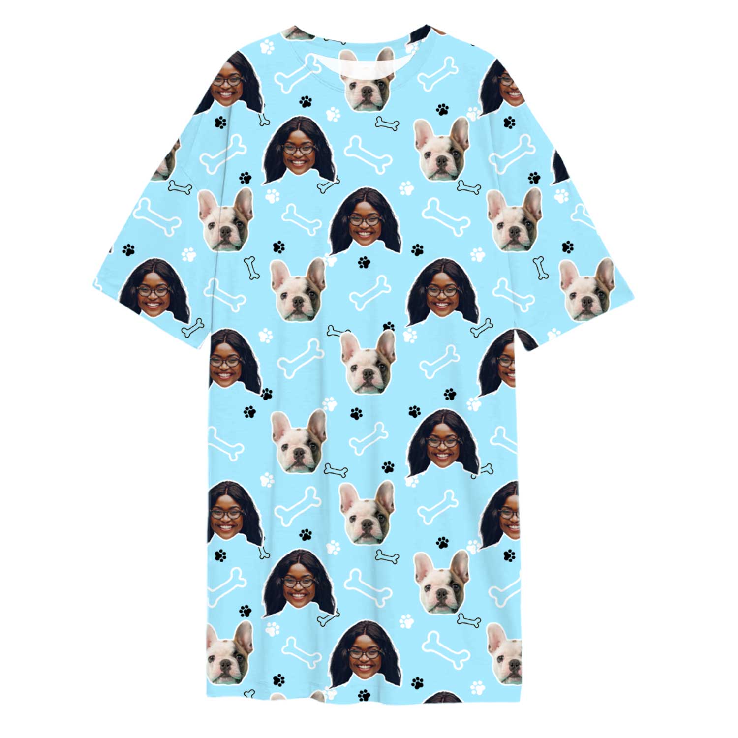 Doodle Paws & Bones Ladies Sleepy Nightshirt