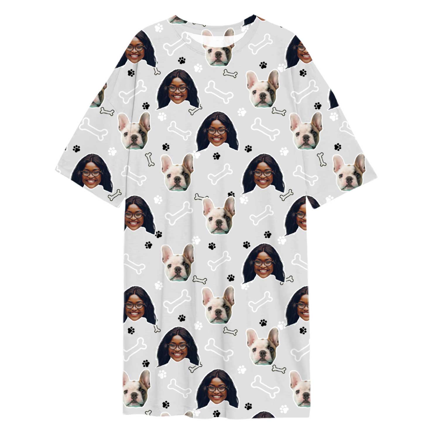 Doodle Paws & Bones Ladies Sleepy Nightshirt