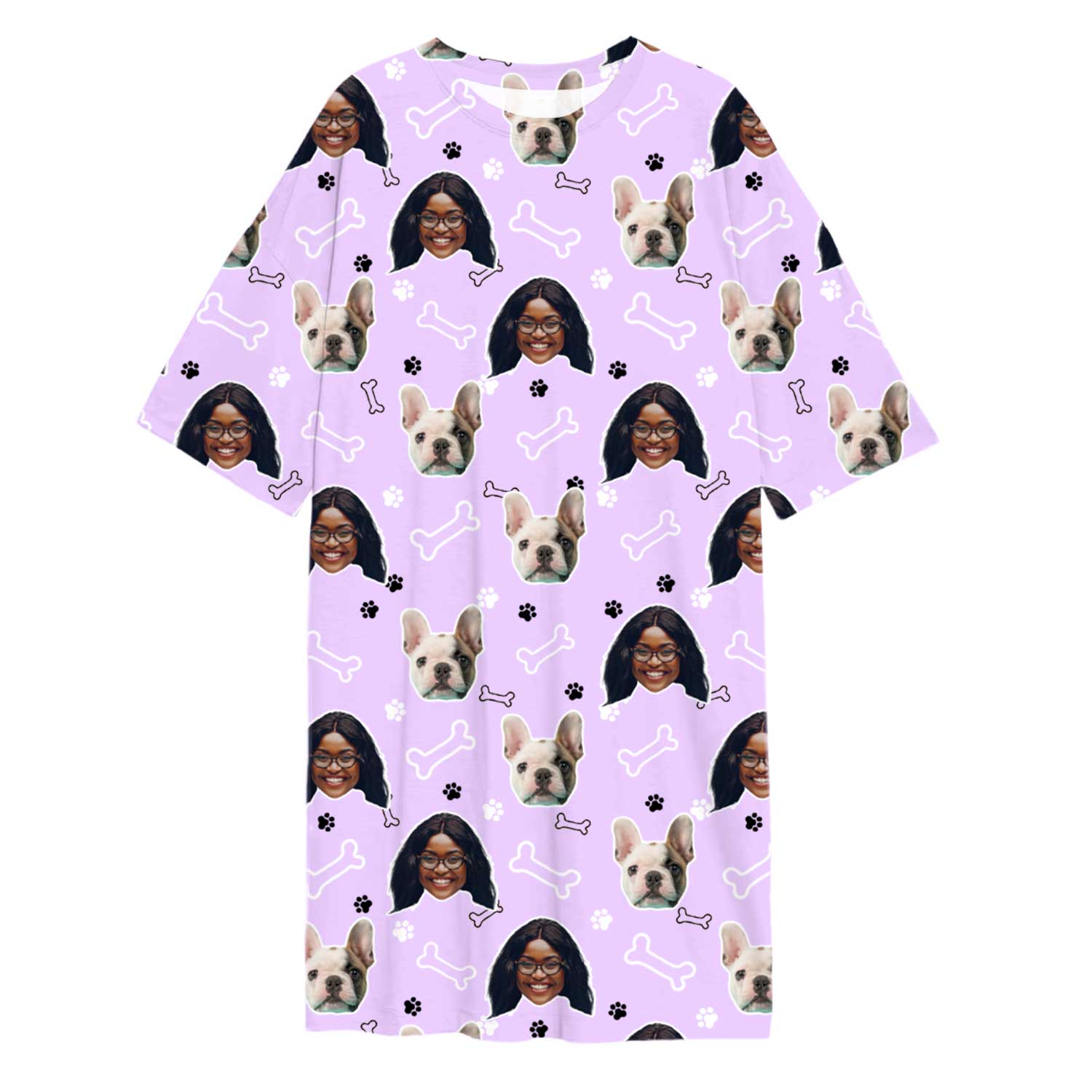 Doodle Paws & Bones Ladies Sleepy Nightshirt