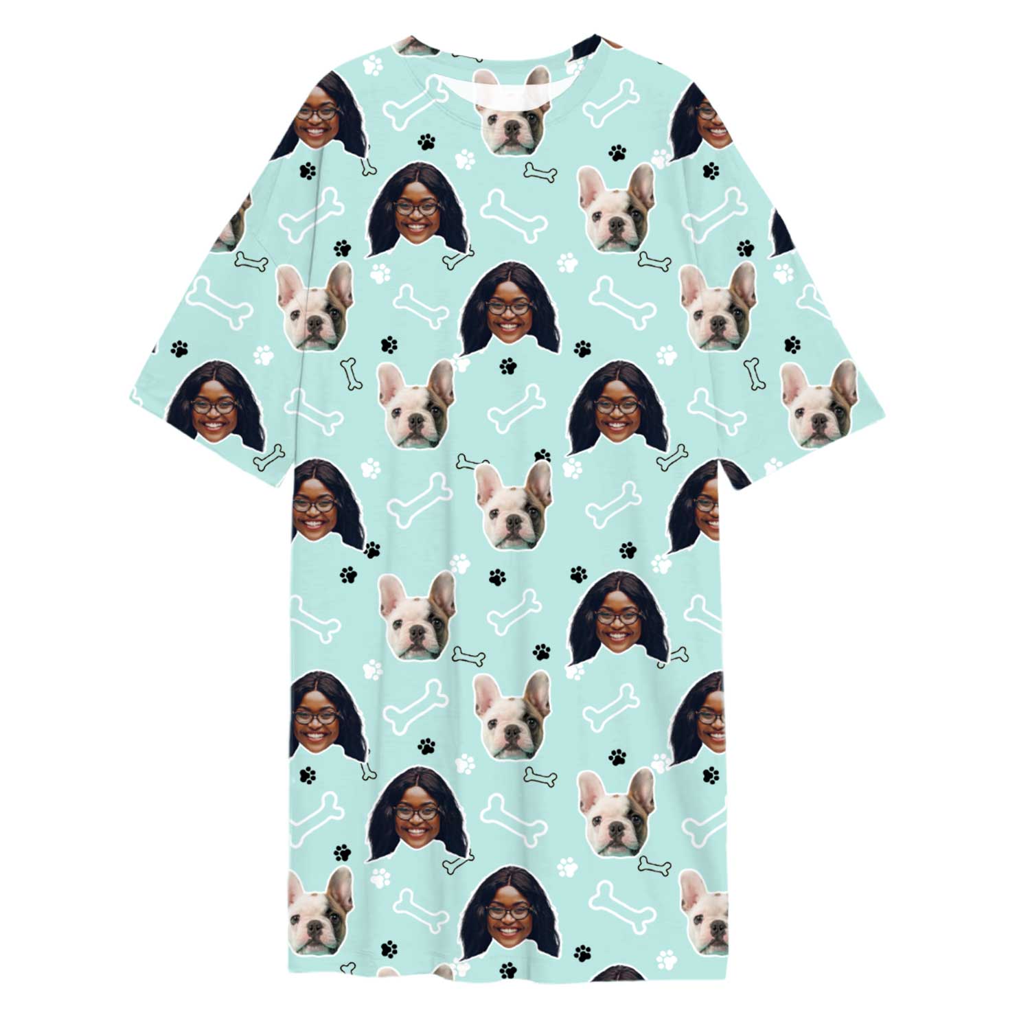 Doodle Paws & Bones Ladies Sleepy Nightshirt