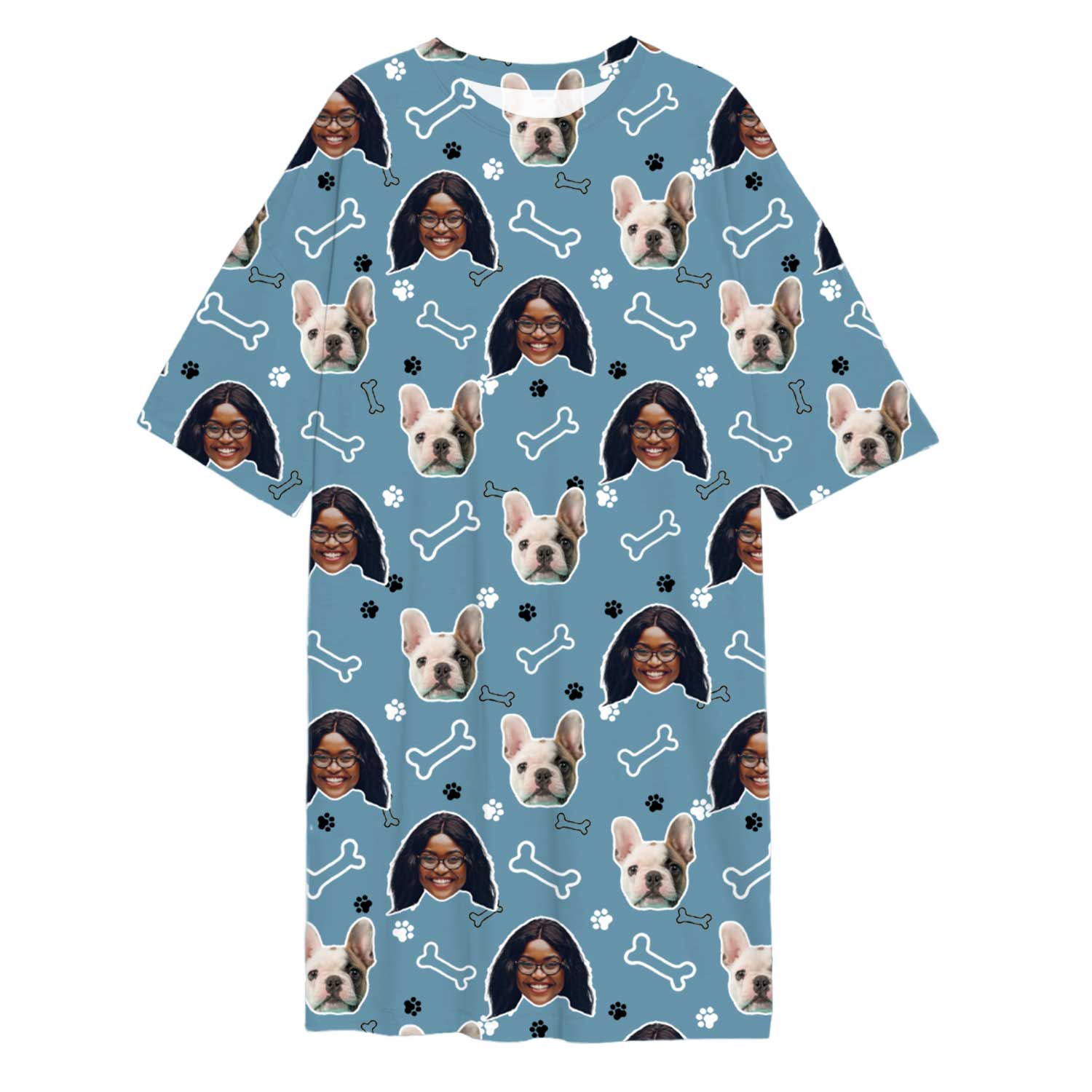 Doodle Paws & Bones Ladies Sleepy Nightshirt