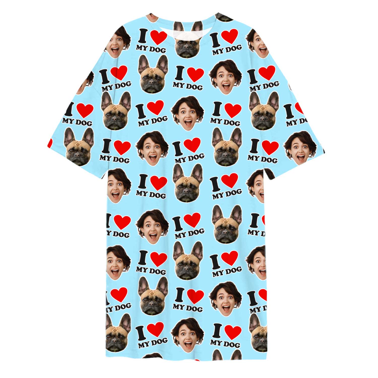 I Heart My Dog Ladies Sleepy Nightshirt