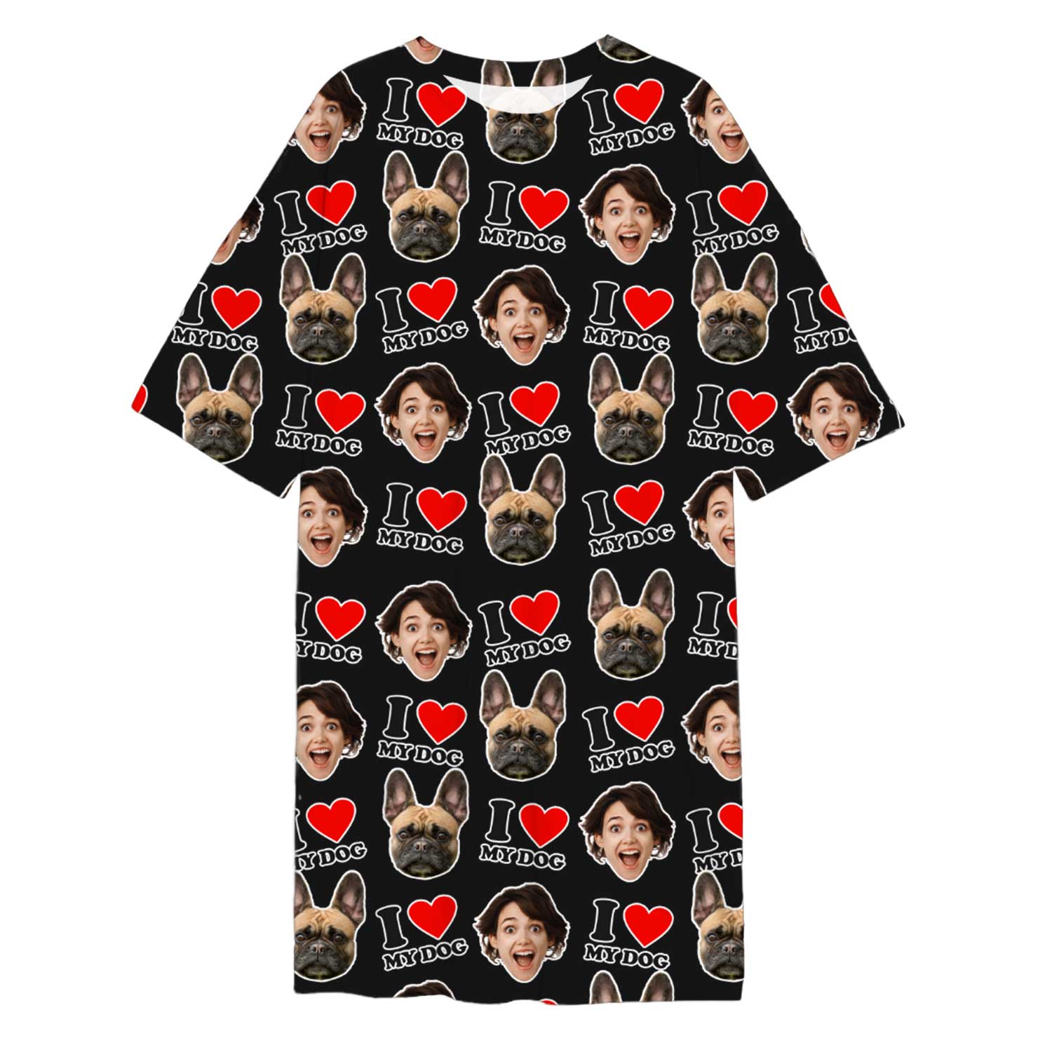 I Heart My Dog Ladies Sleepy Nightshirt