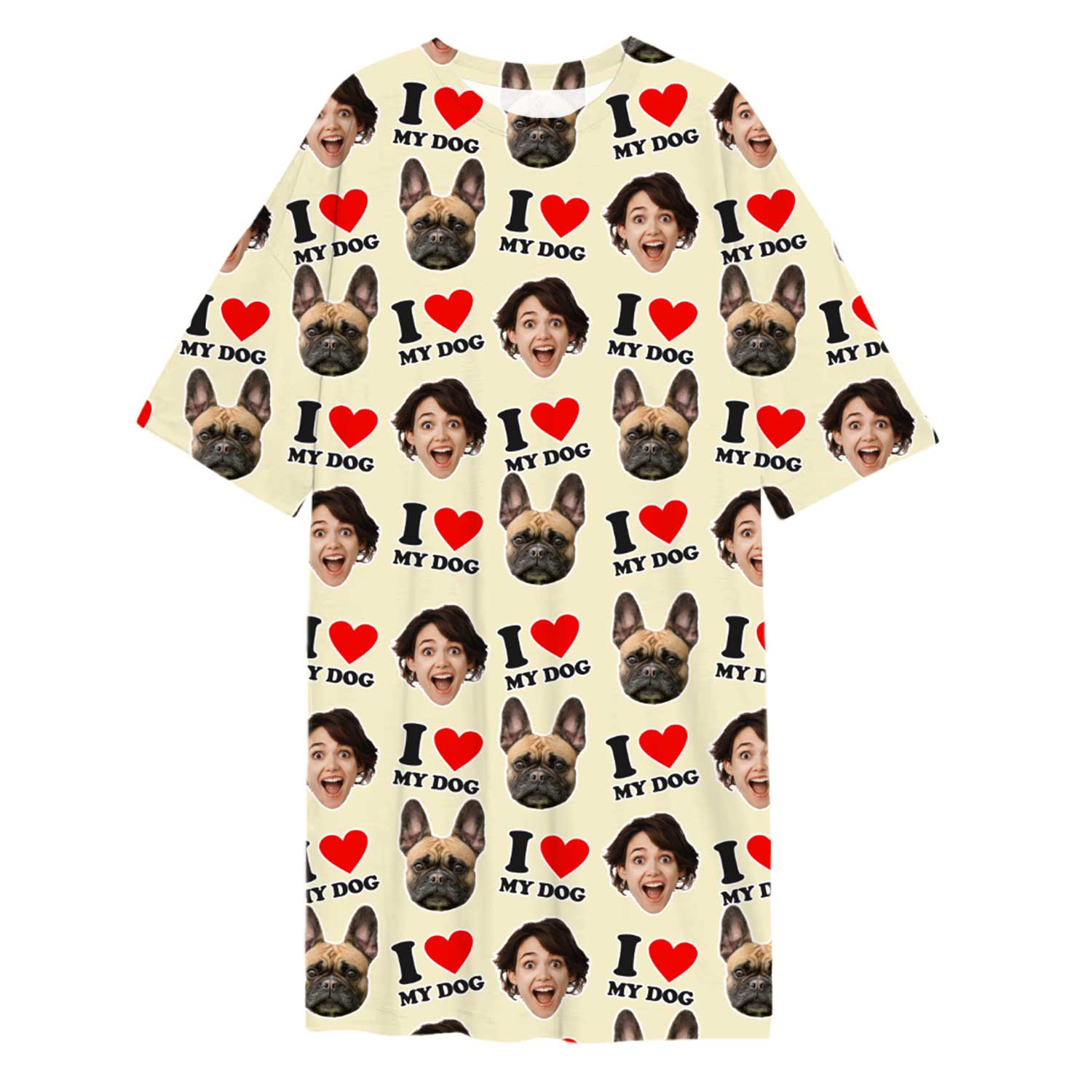 I Heart My Dog Ladies Sleepy Nightshirt