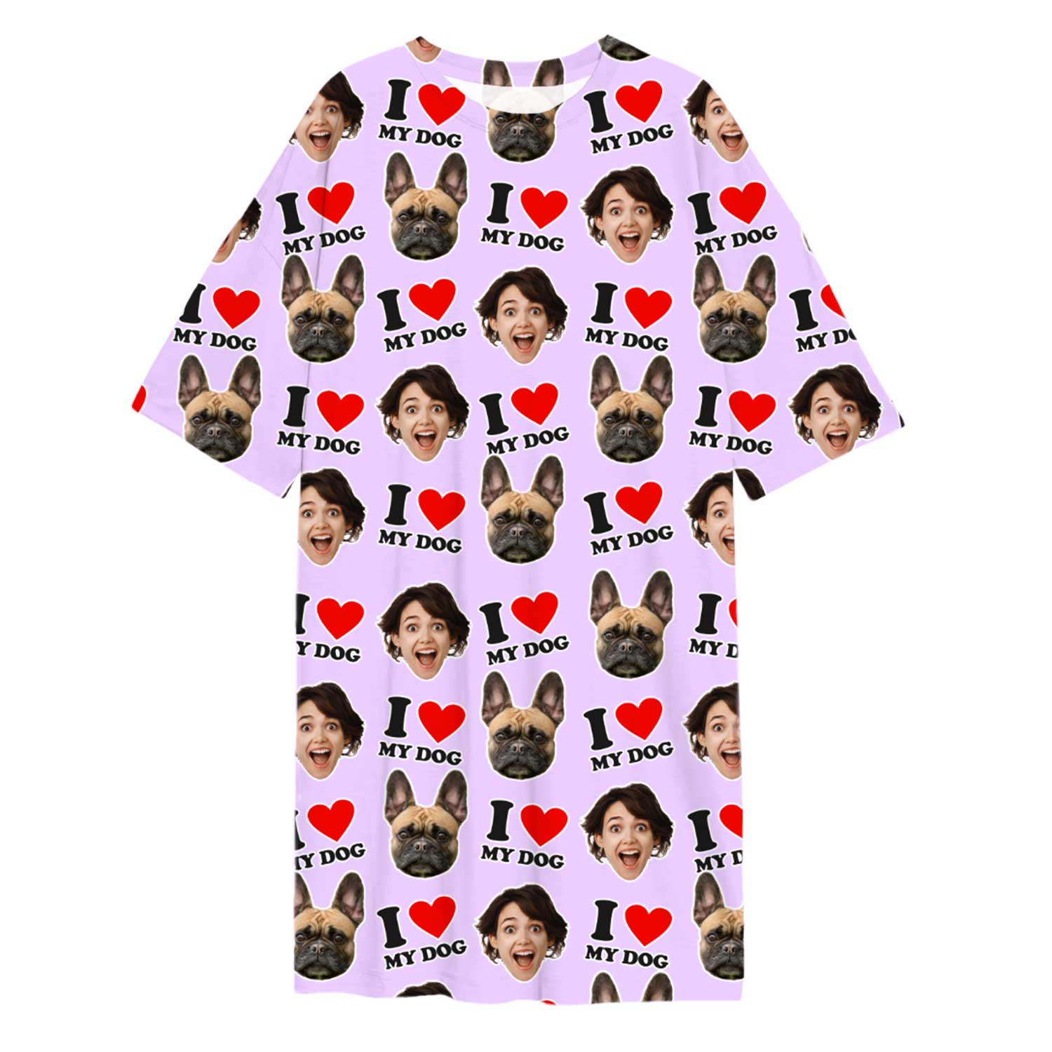 I Heart My Dog Ladies Sleepy Nightshirt