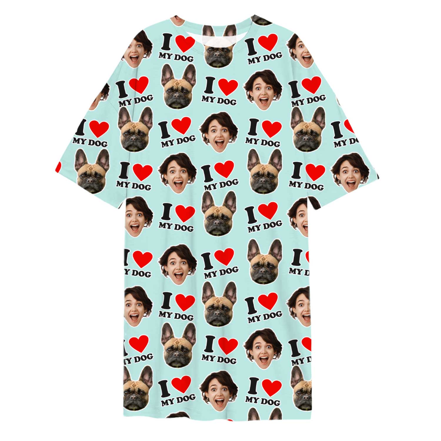 I Heart My Dog Ladies Sleepy Nightshirt