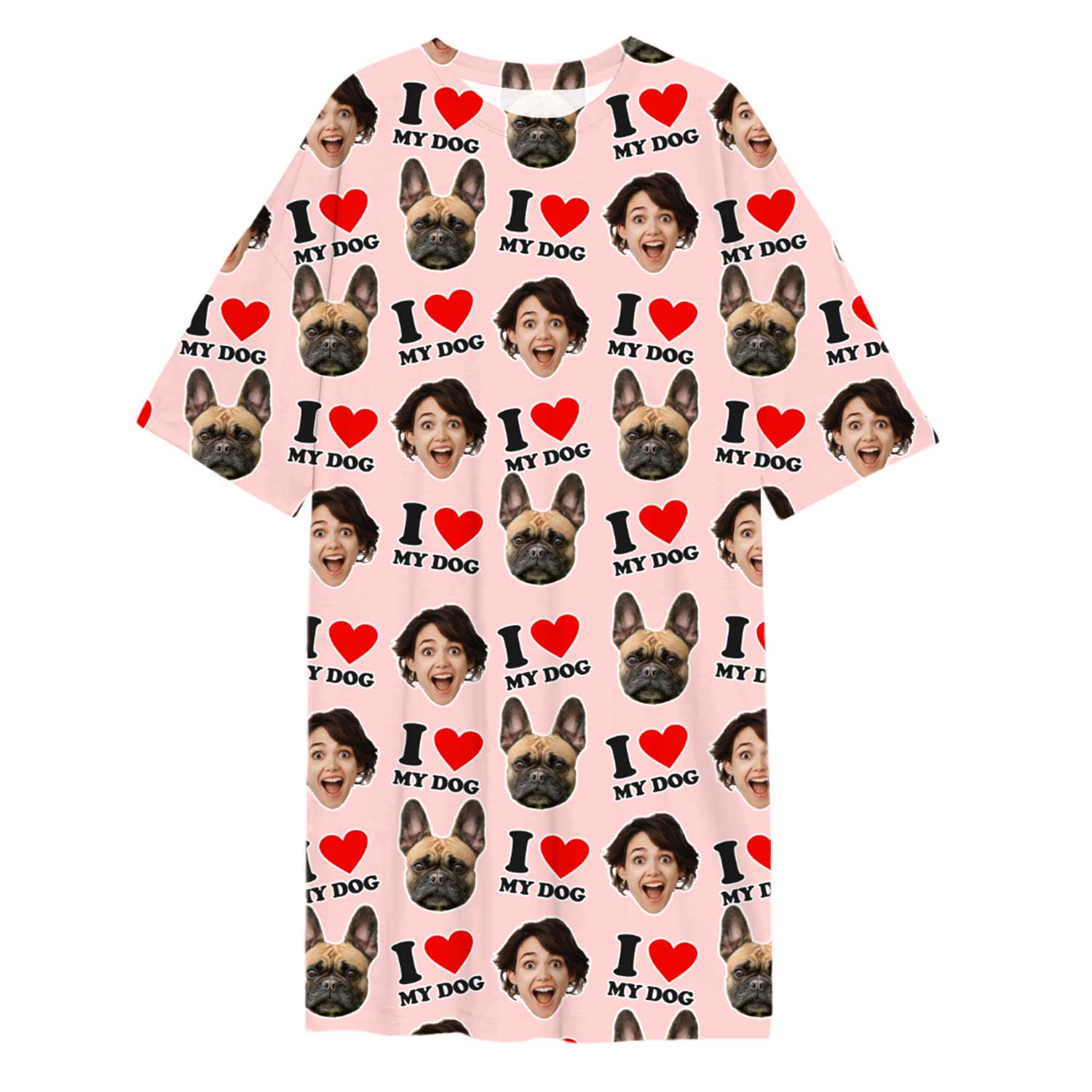 I Heart My Dog Ladies Sleepy Nightshirt