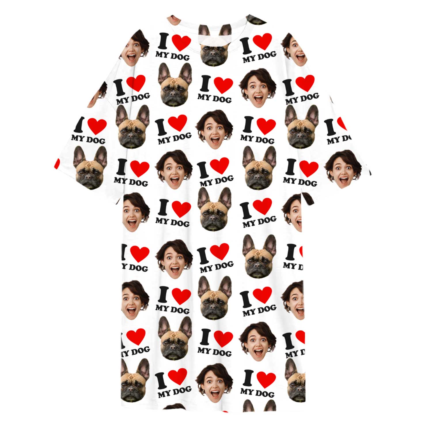 I Heart My Dog Ladies Sleepy Nightshirt