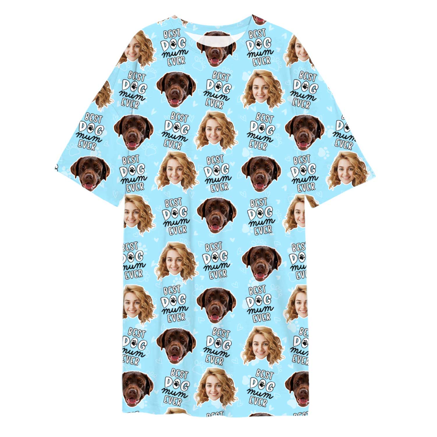 Best Dog Mum Ever Ladies Sleepy Nightshirt
