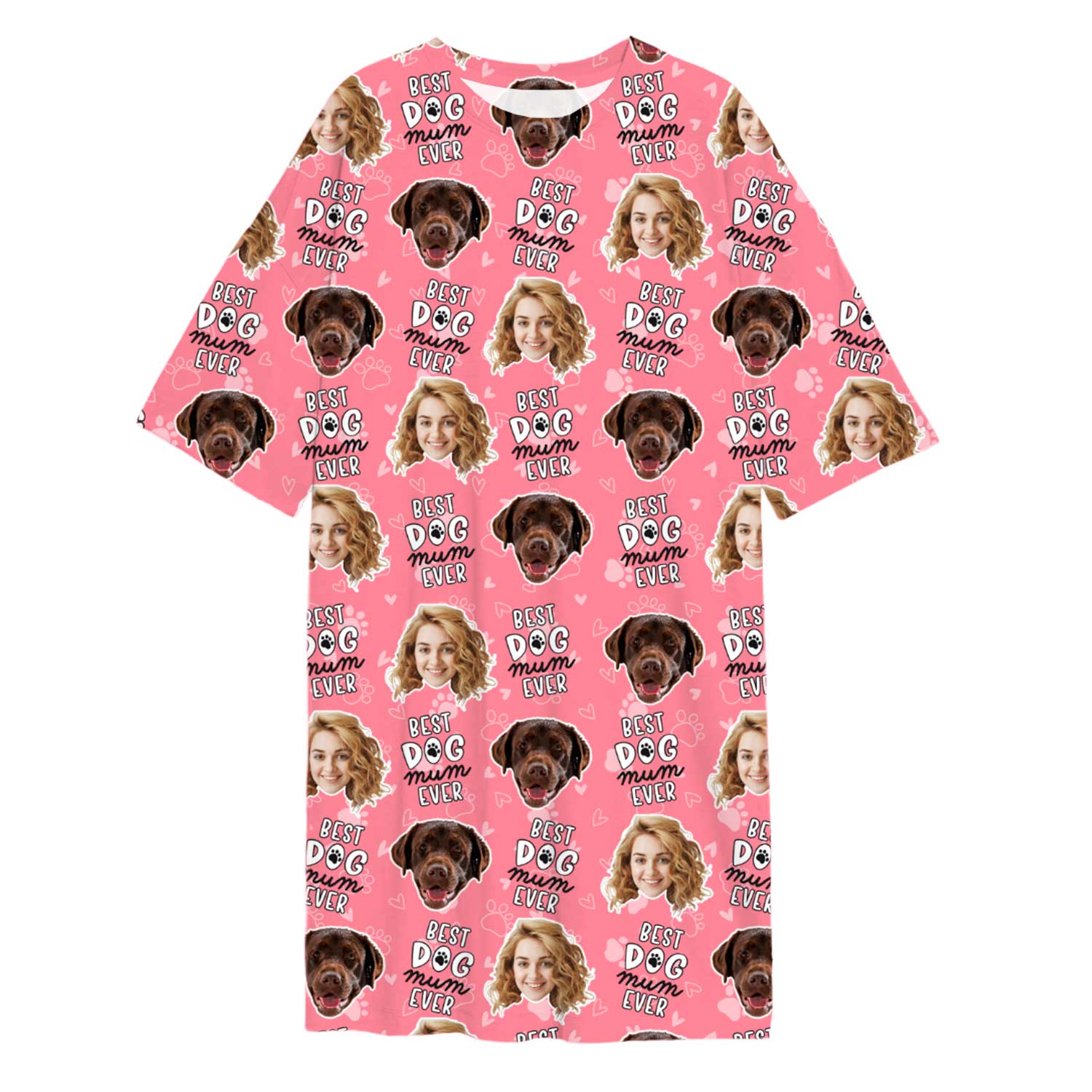 Best Dog Mum Ever Ladies Sleepy Nightshirt