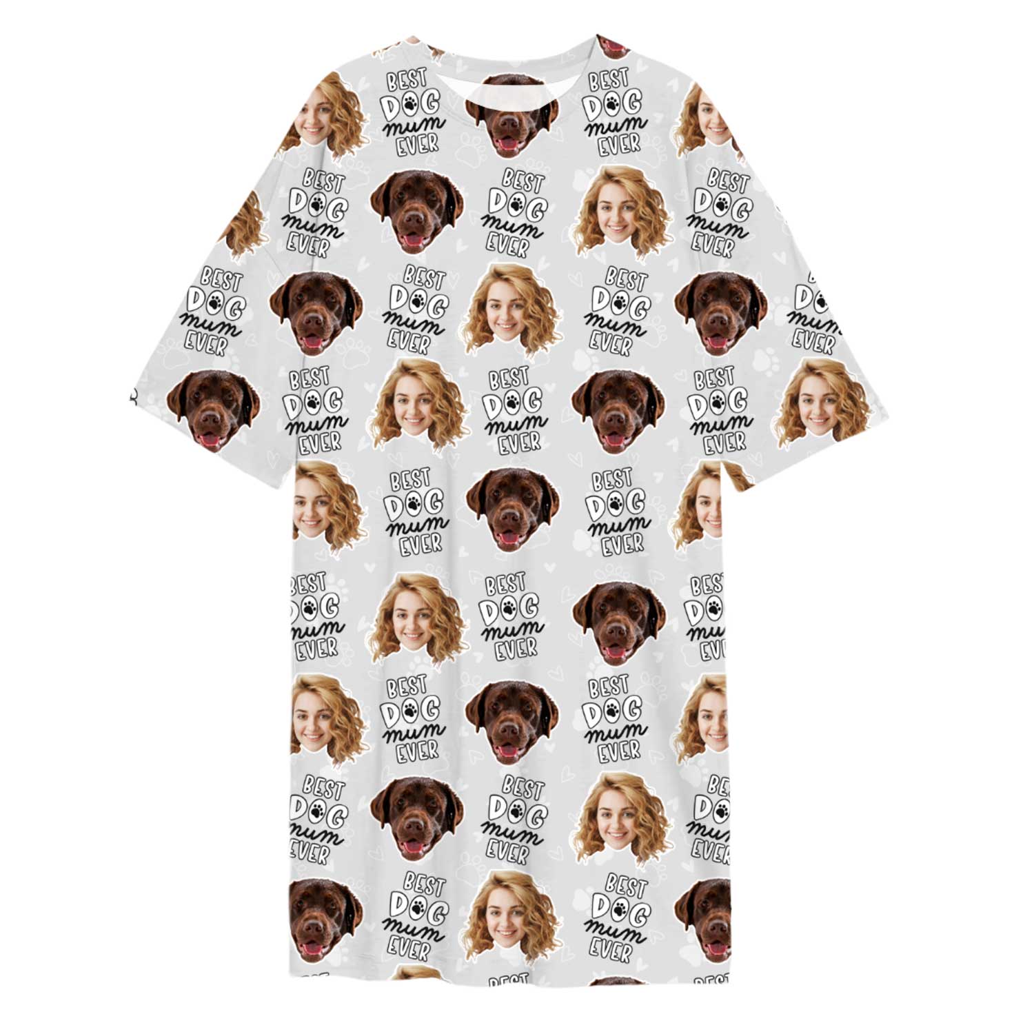 Best Dog Mum Ever Ladies Sleepy Nightshirt