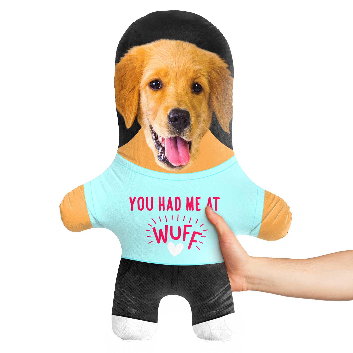 You had me at Wuff Face Pillow