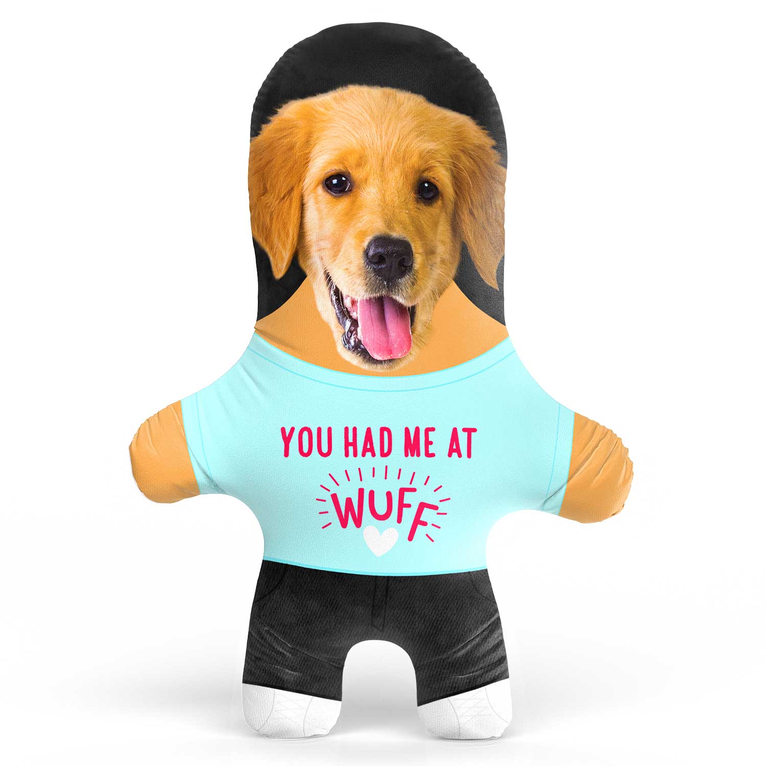 You had me at Wuff Face Pillow
