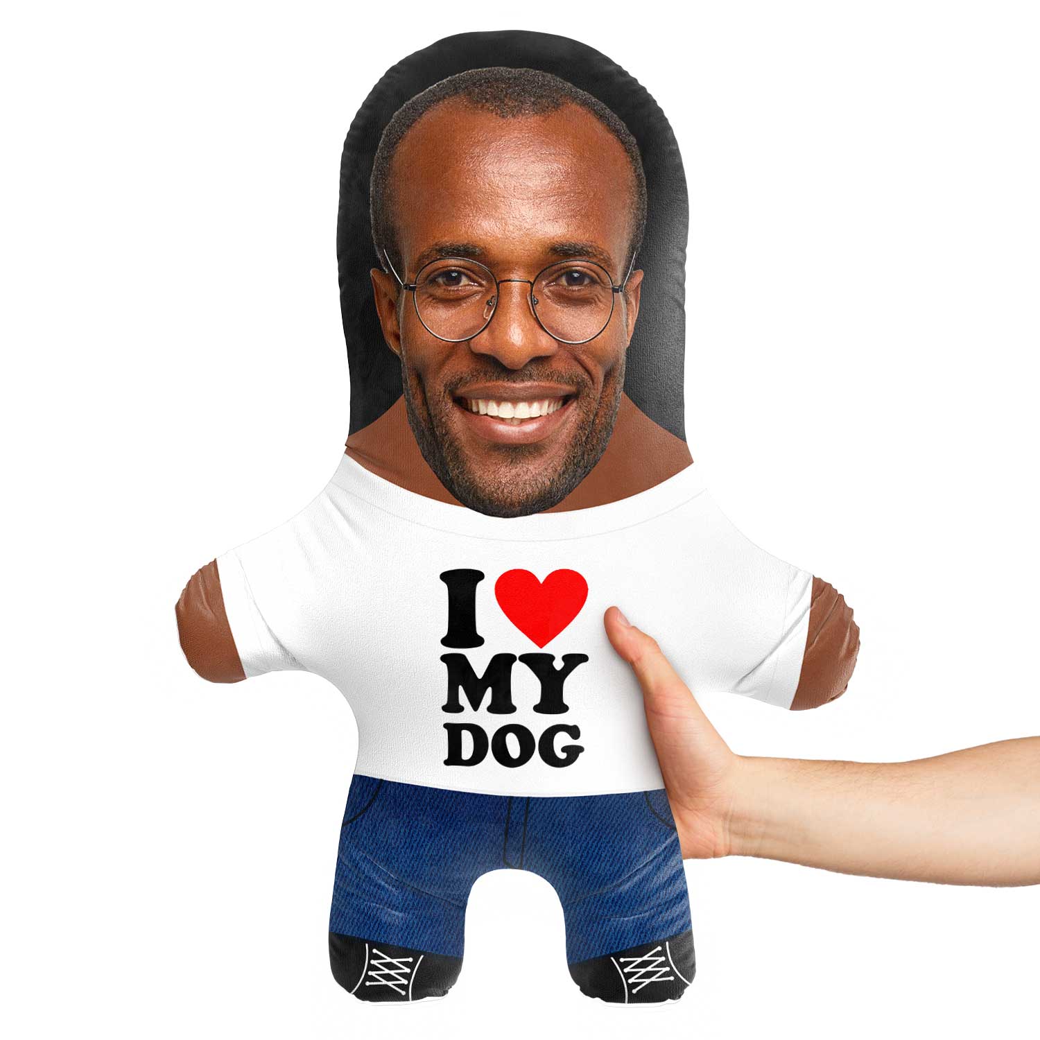 I heart my Dog Face Pillow