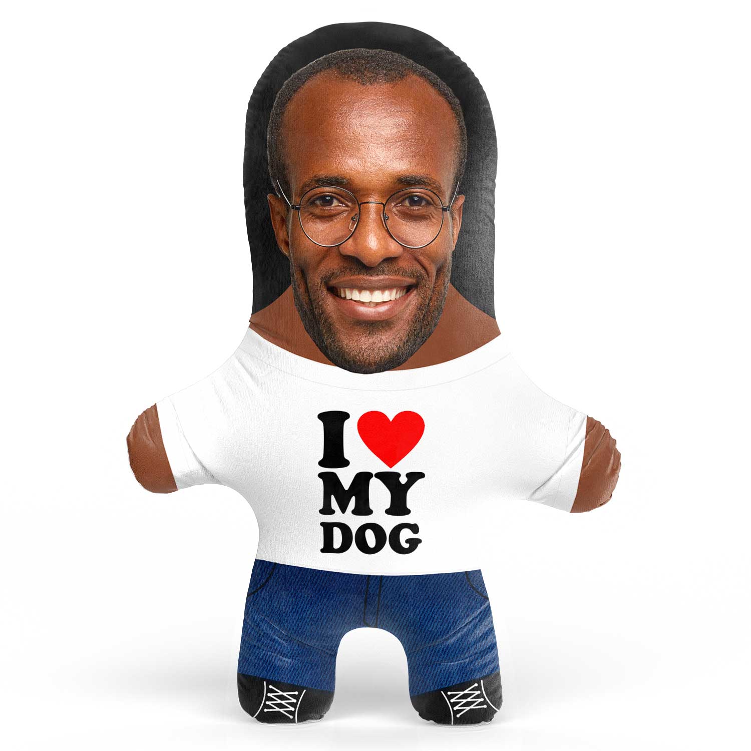 I heart my Dog Face Pillow