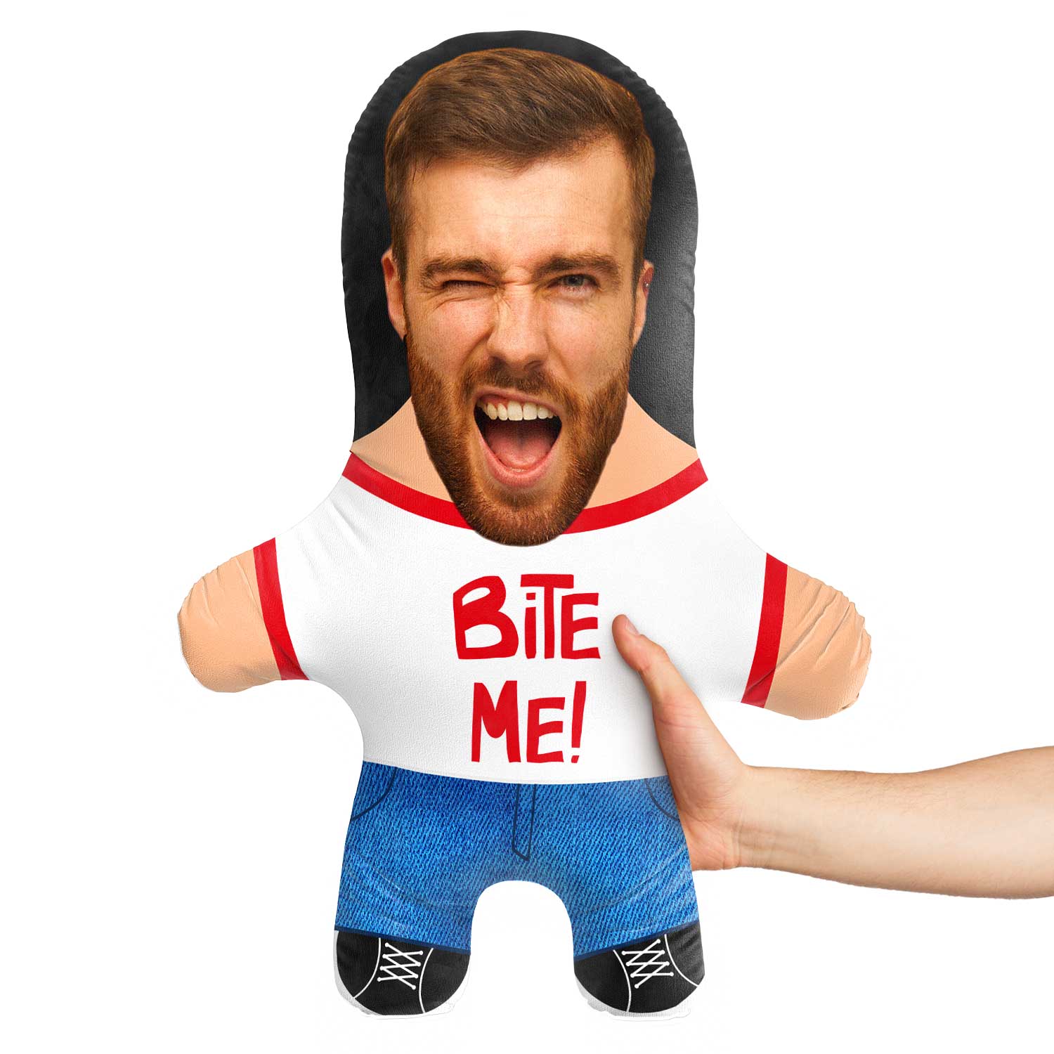 Bite Me Face Pillow