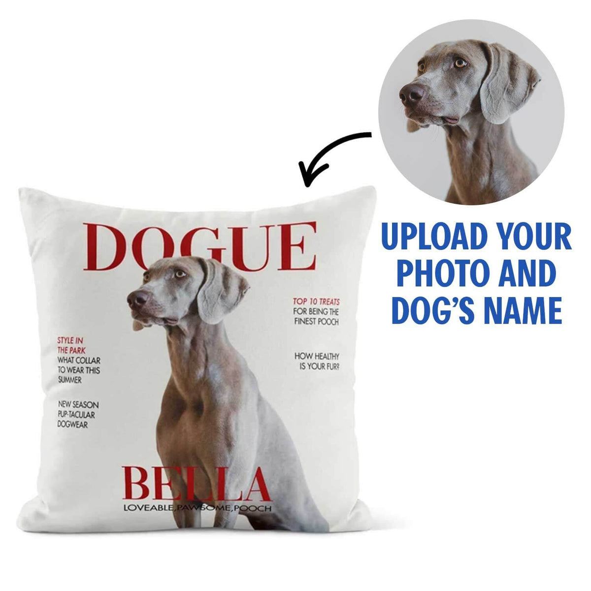 Dogue Fashion Magazine Personalised Cushion