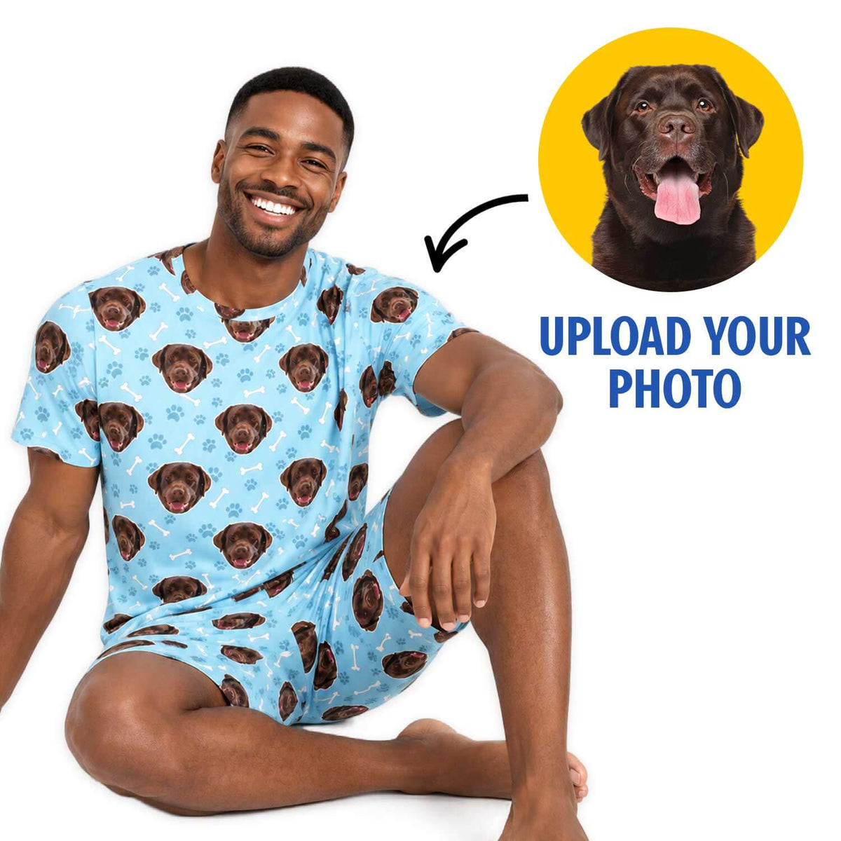 Your Dog Men's Personalised Pyjamas - Shorts Set