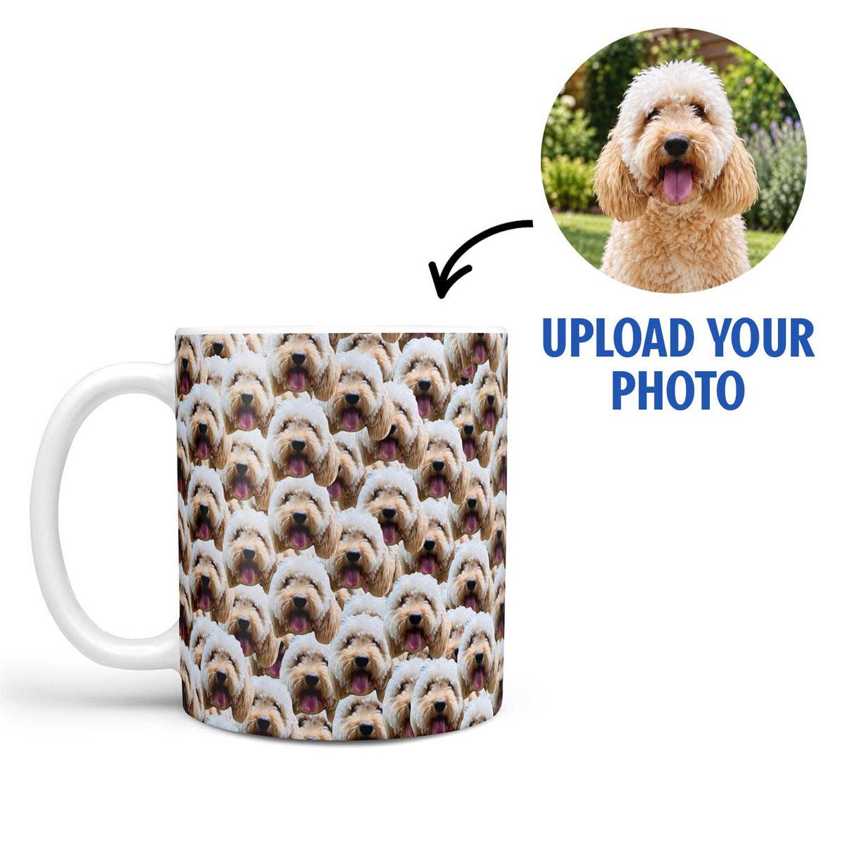 Face Mash Personalised Dog Mug