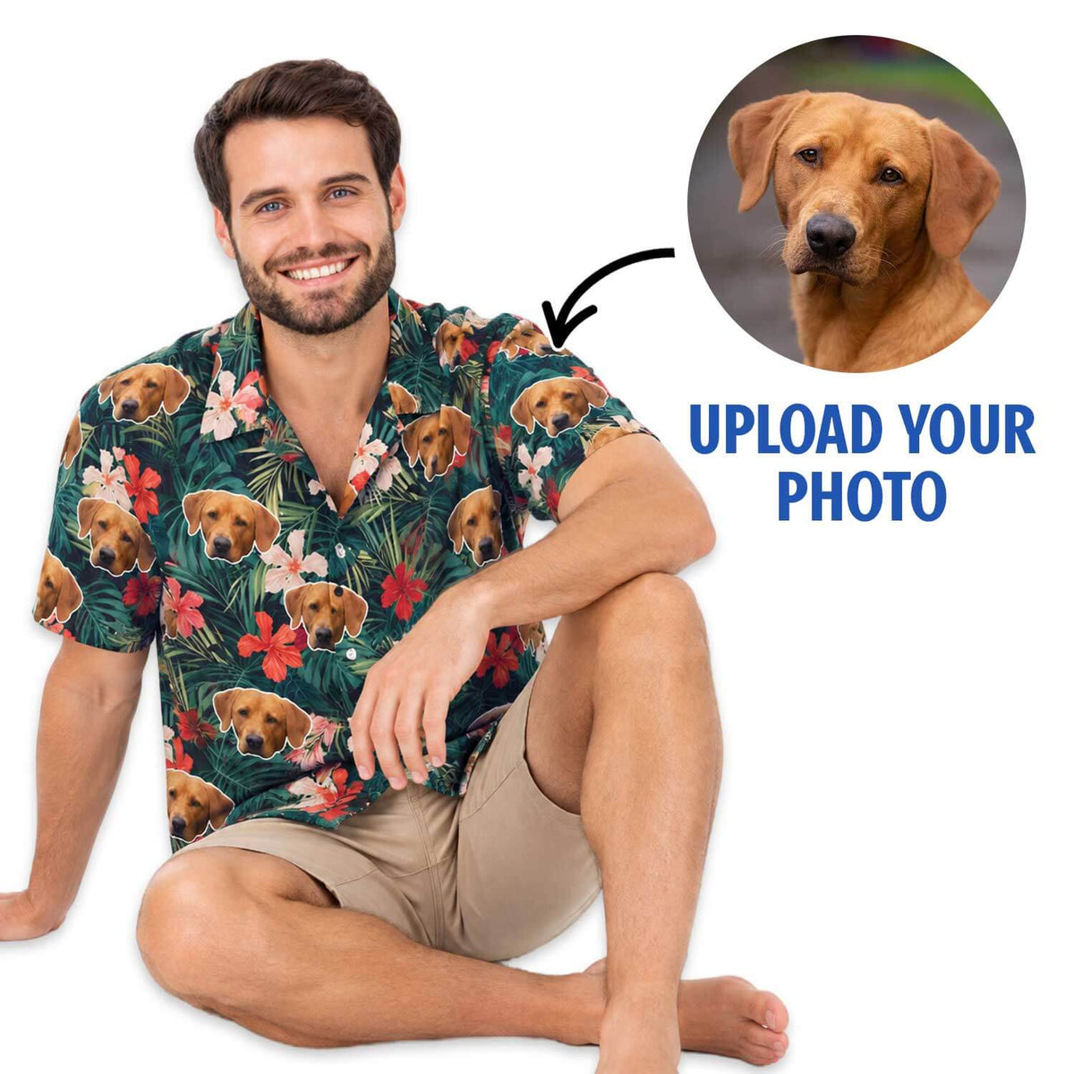 Your Dog Tropical Forest Custom Hawaiian Shirt