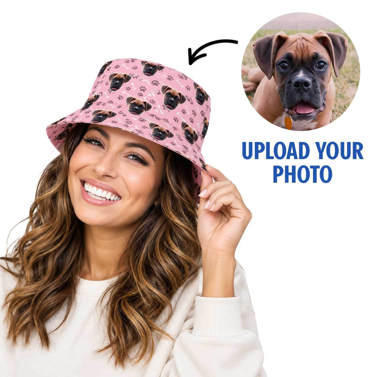 Dog Face Custom Bucket Hat