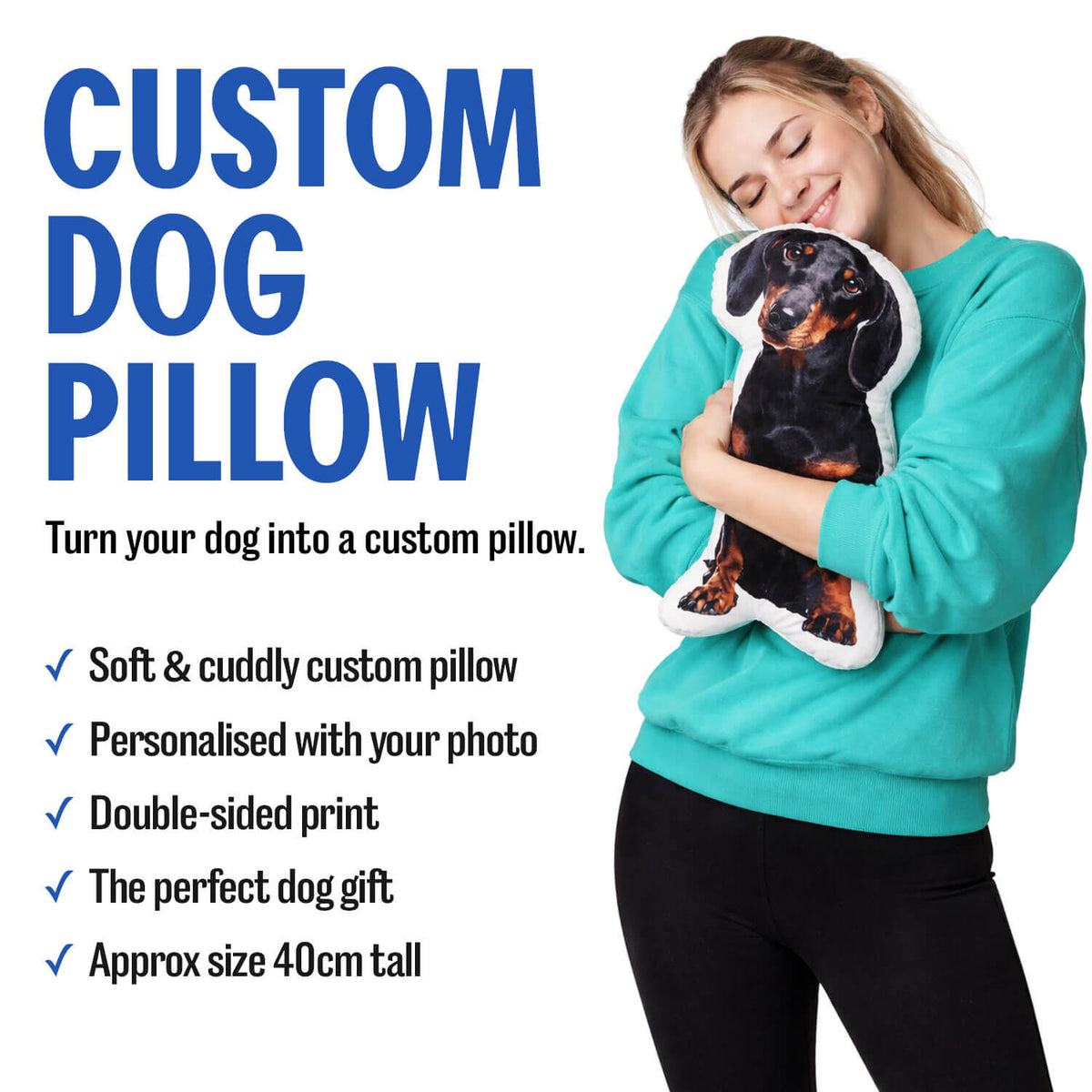 Dog Photo Shaped Pillow