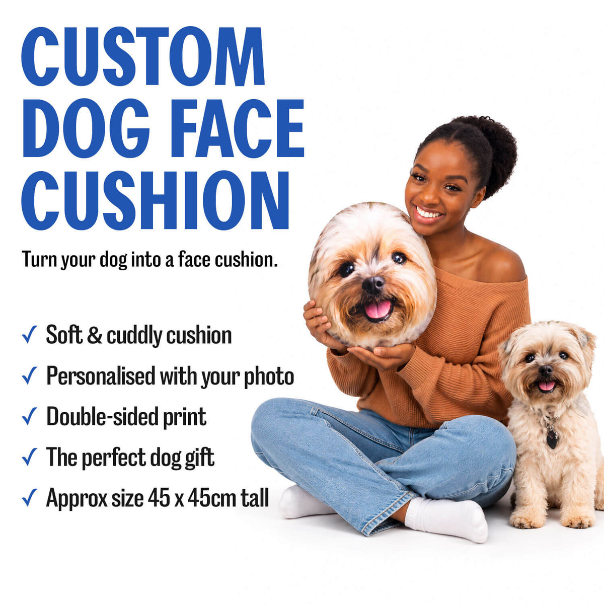 Your Dog Personalised Face Cushion