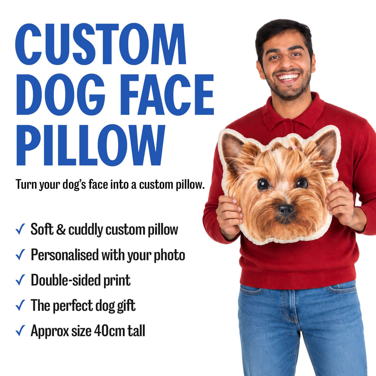 Dog Face Shaped Pillows