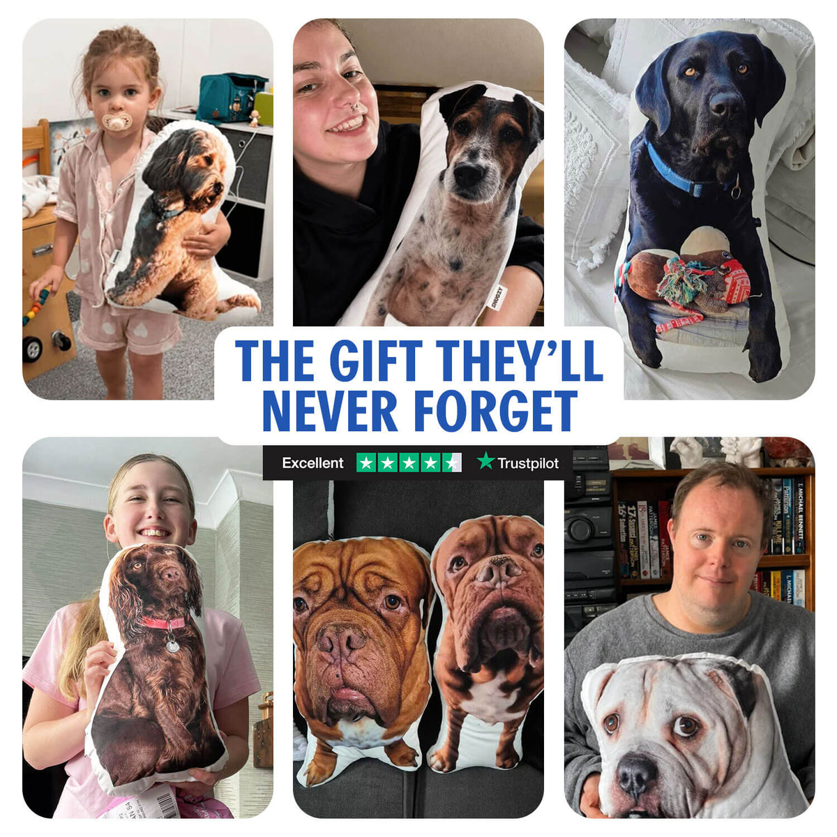 Dog Photo Shaped Pillow