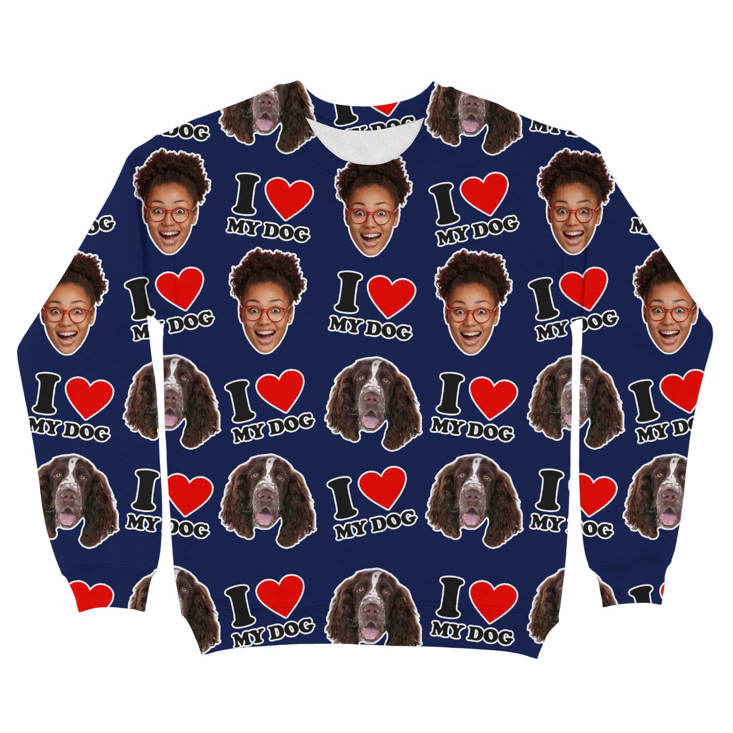 I Heart My Dog Personalised Sweatshirt