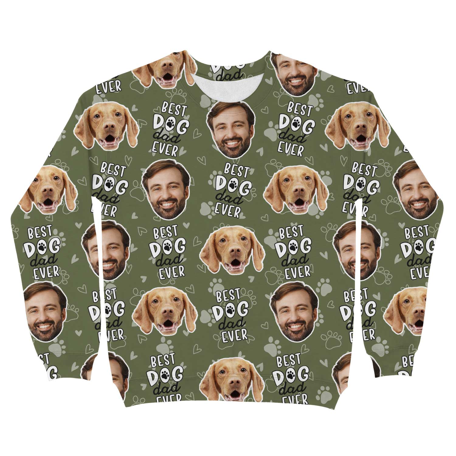 Best Dog Dad Ever Personalised Sweatshirt
