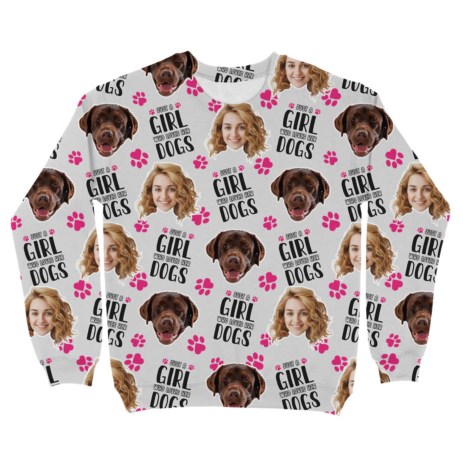 Just a Girl Who Loves Her Dogs Personalised Sweatshirt