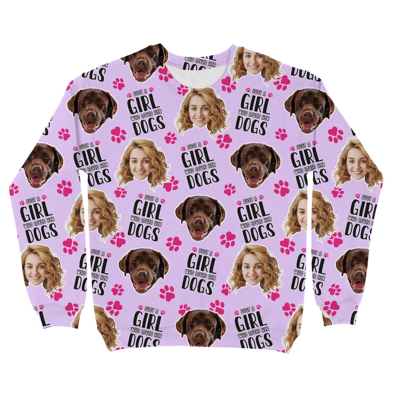 Just a Girl Who Loves Her Dogs Personalised Sweatshirt