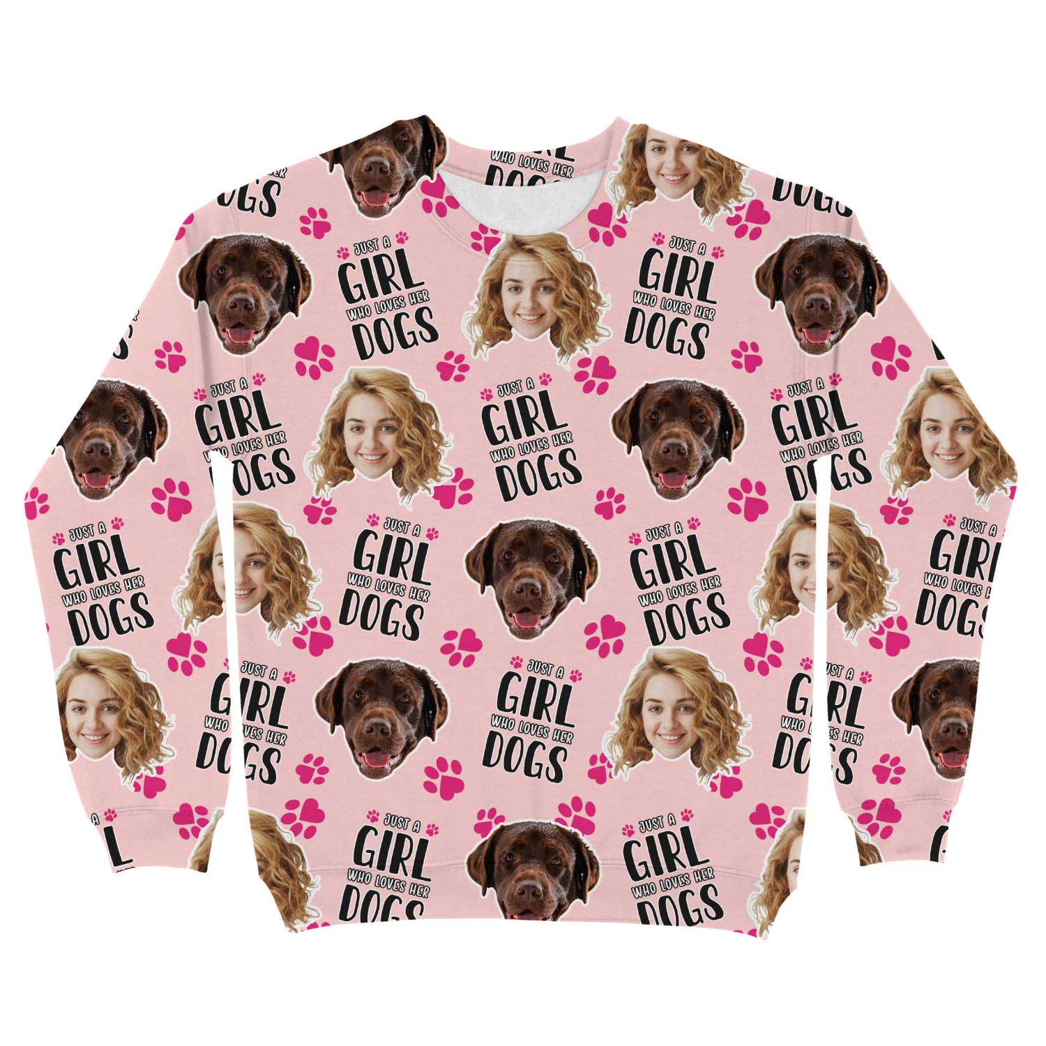 Just a Girl Who Loves Her Dogs Personalised Sweatshirt