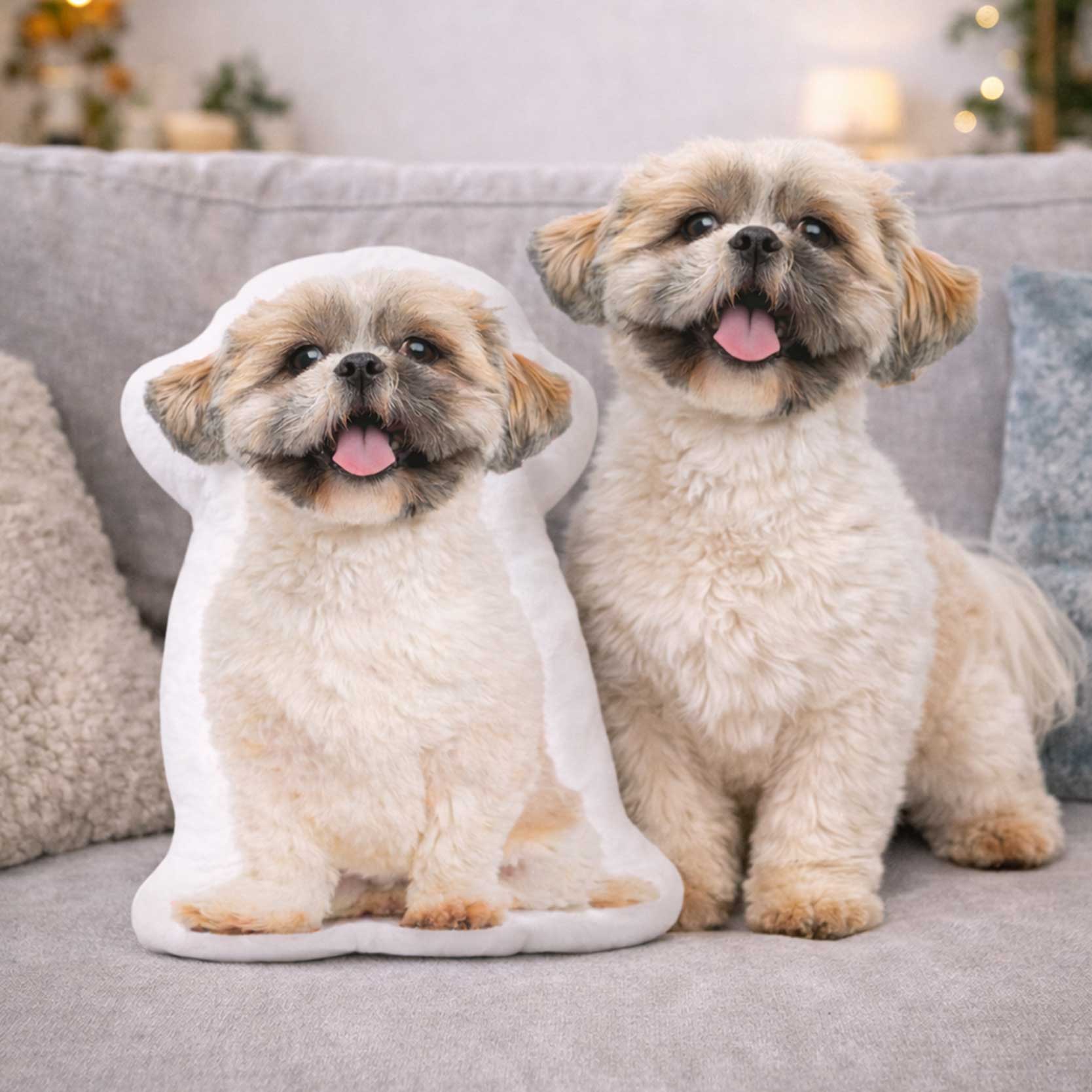 Dog Photo Shaped Pillow