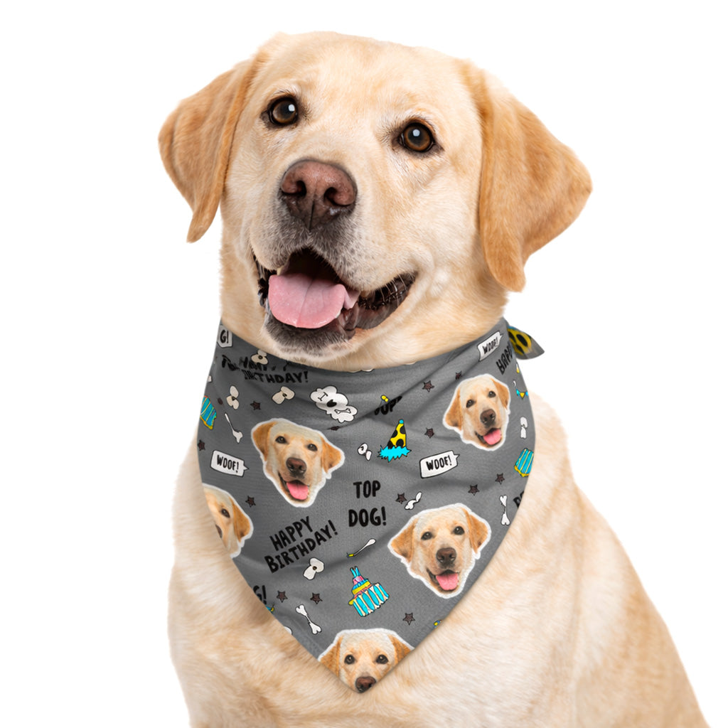 Top Dog Personalised Birthday Bandana